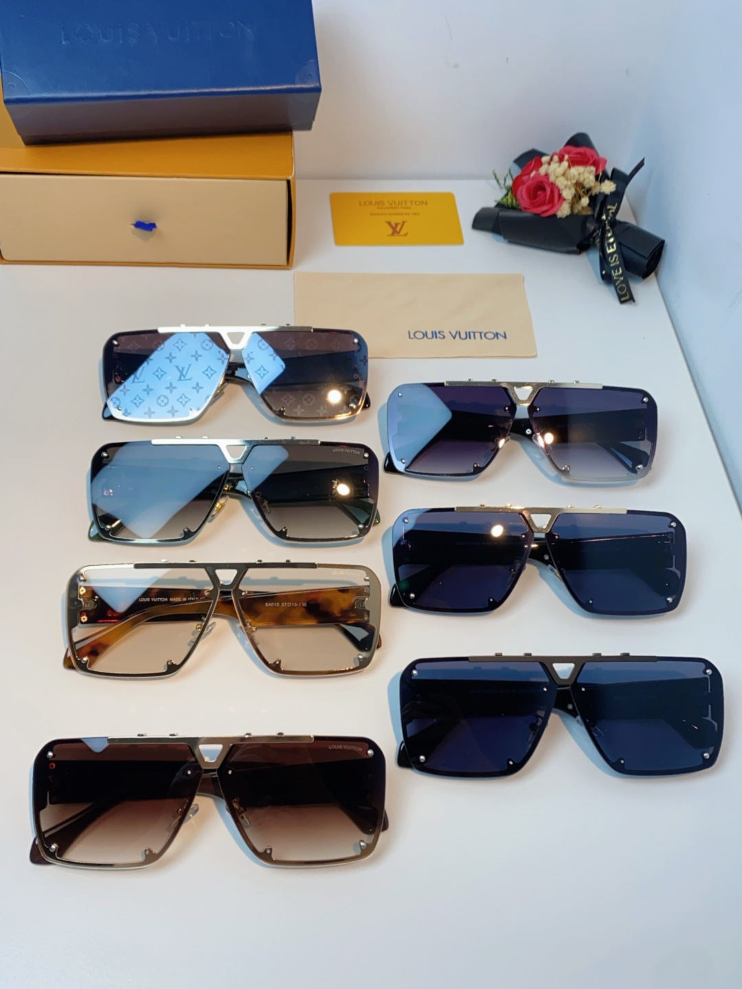 LOUIS VUITTON路易威登 2025LV新款太阳镜金属方形大框太阳眼镜男士2615U时尚圆脸显瘦
