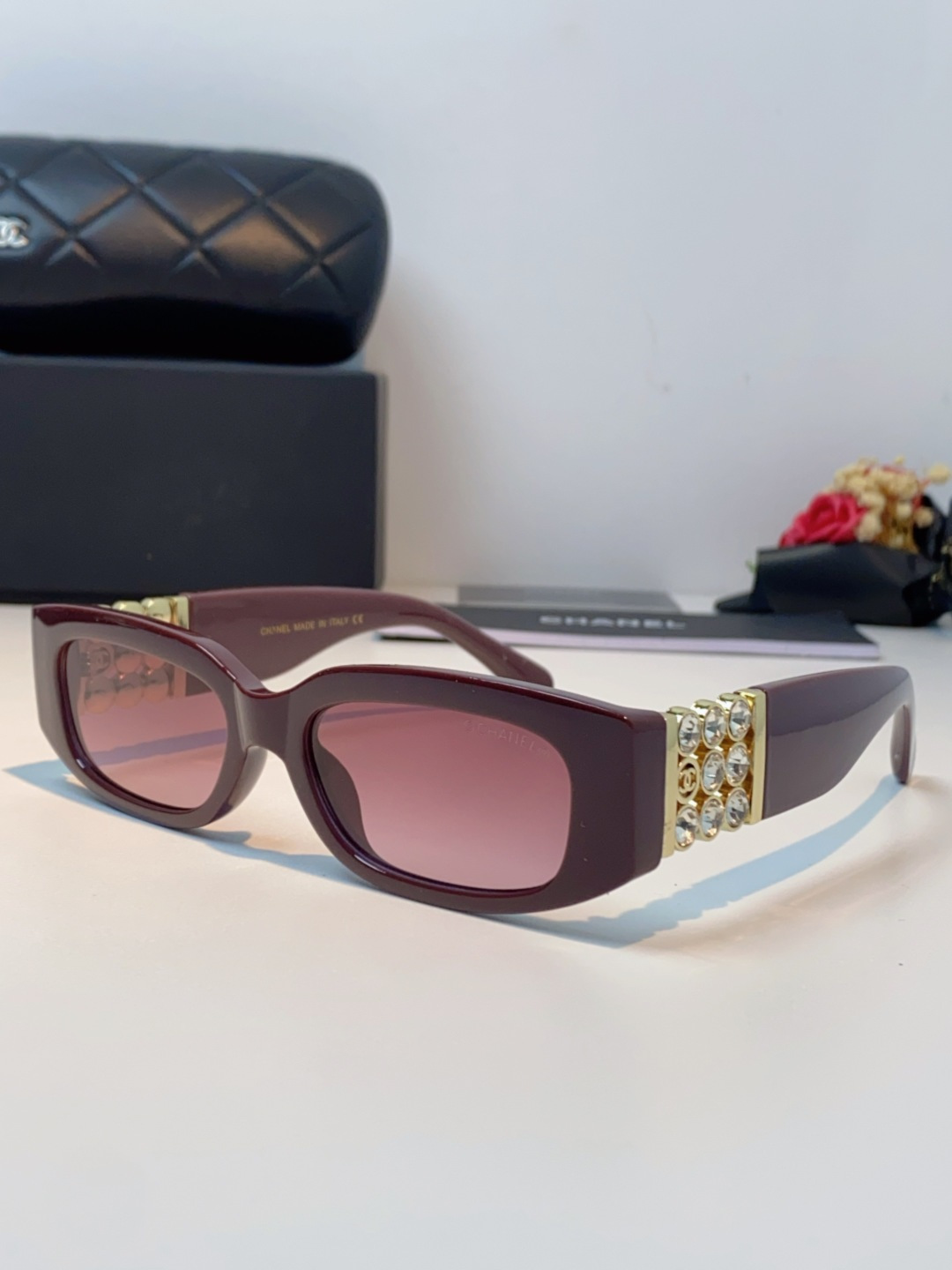 Chanel香奈儿 2025新款转运珠镜腿个性墨镜男女遮阳防晒太阳眼镜方圆长脸显瘦