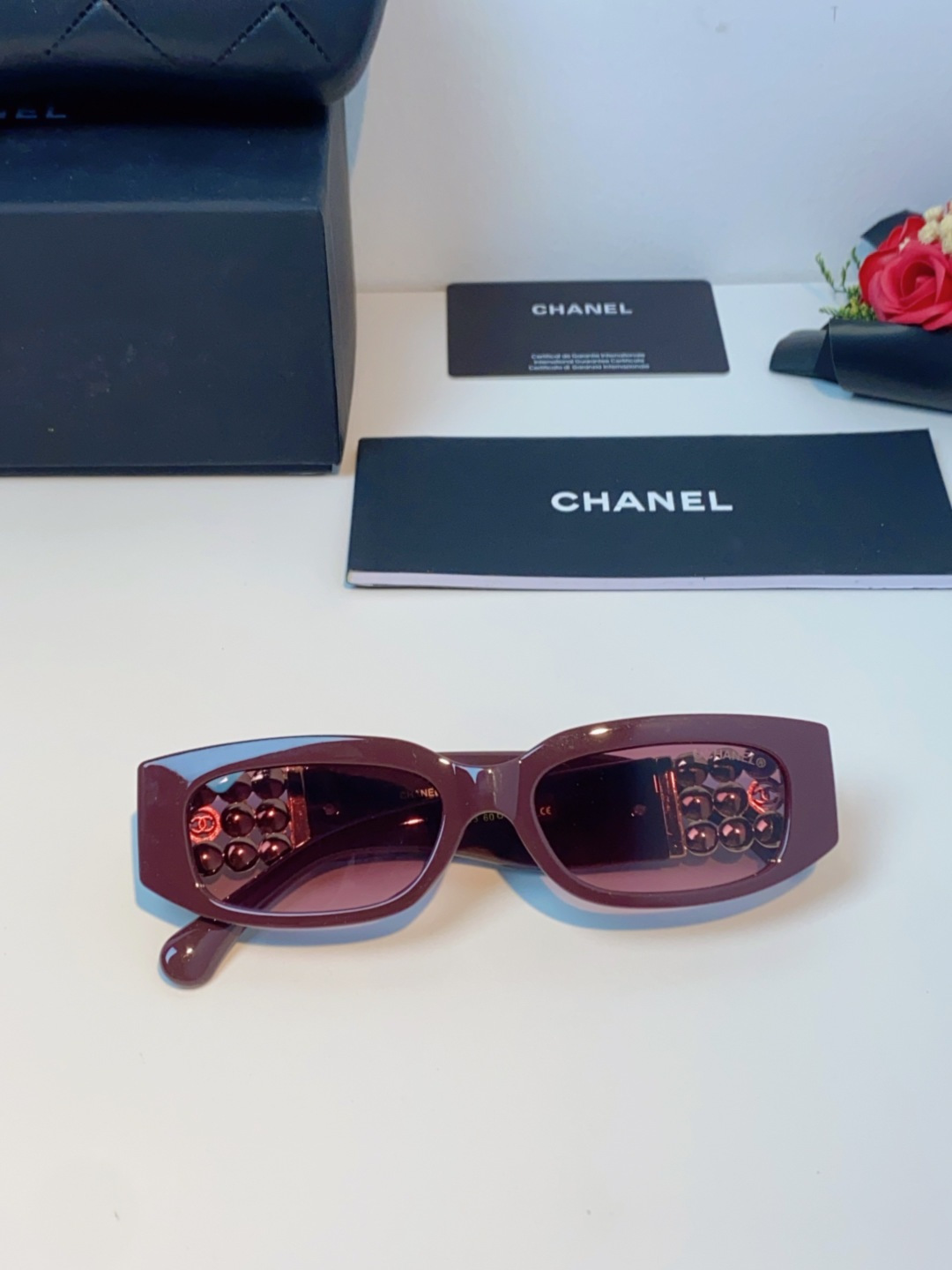 Chanel香奈儿 2025新款转运珠镜腿个性墨镜男女遮阳防晒太阳眼镜方圆长脸显瘦