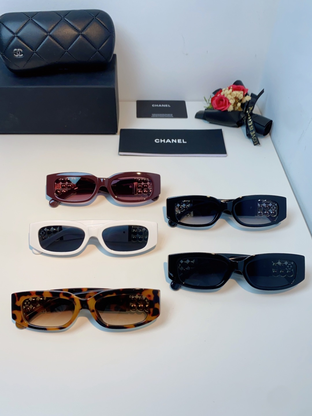 Chanel香奈儿 2025新款转运珠镜腿个性墨镜男女遮阳防晒太阳眼镜方圆长脸显瘦