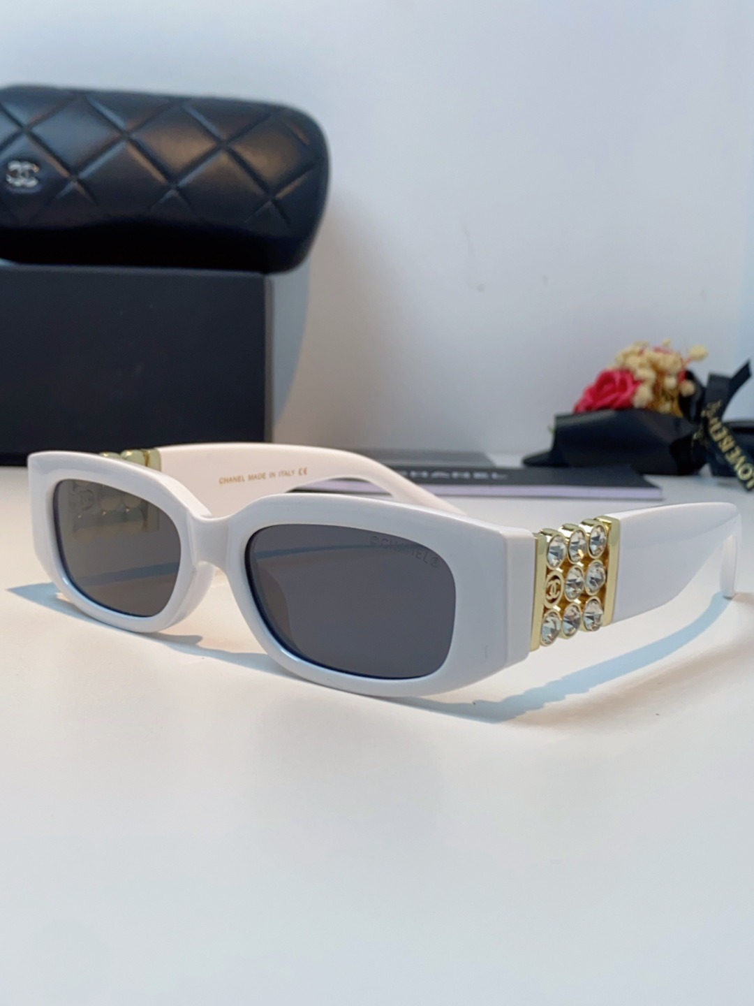 Chanel香奈儿 2025新款转运珠镜腿个性墨镜男女遮阳防晒太阳眼镜方圆长脸显瘦
