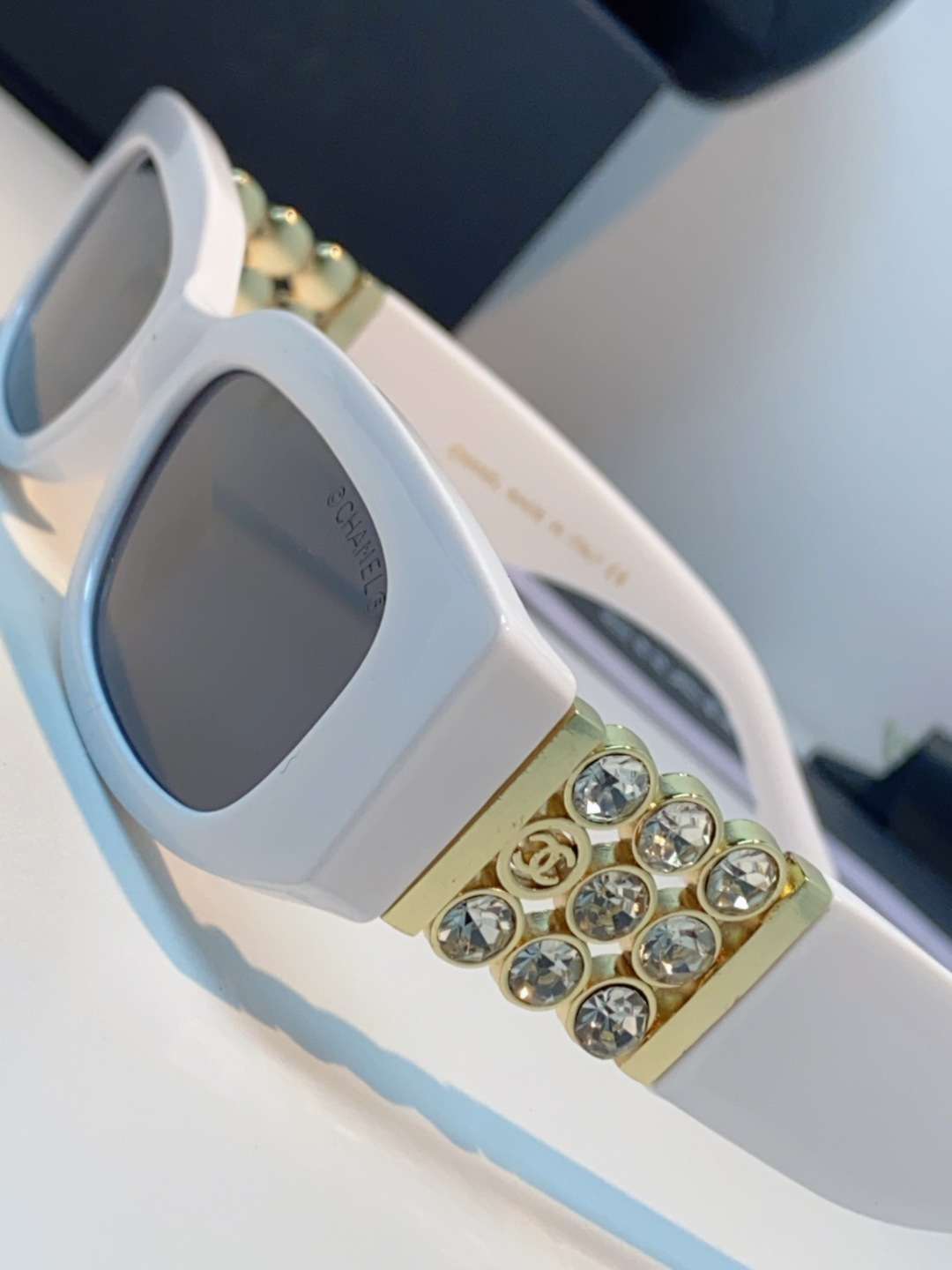 Chanel香奈儿 2025新款转运珠镜腿个性墨镜男女遮阳防晒太阳眼镜方圆长脸显瘦