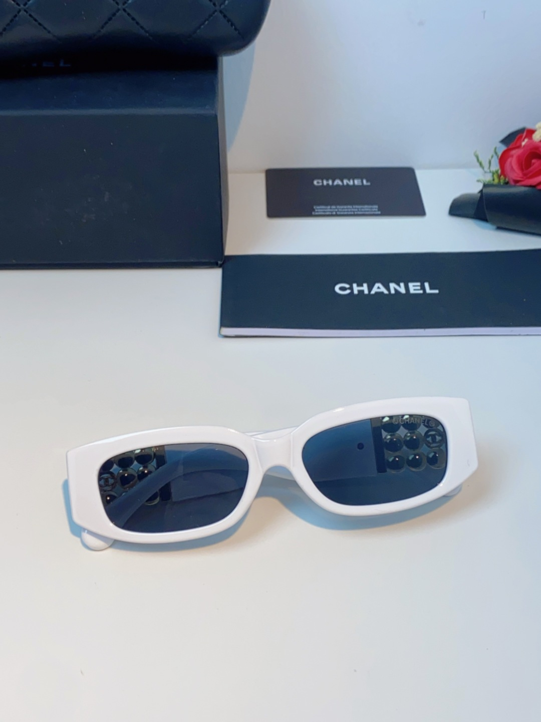 Chanel香奈儿 2025新款转运珠镜腿个性墨镜男女遮阳防晒太阳眼镜方圆长脸显瘦