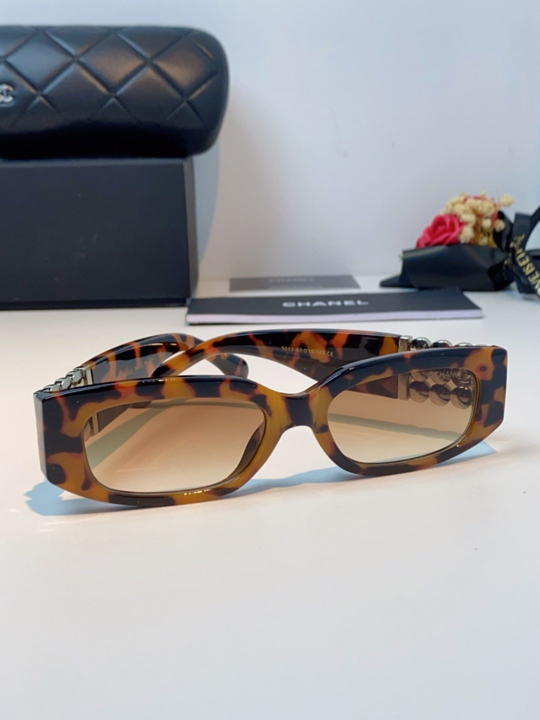 Chanel香奈儿 2025新款转运珠镜腿个性墨镜男女遮阳防晒太阳眼镜方圆长脸显瘦