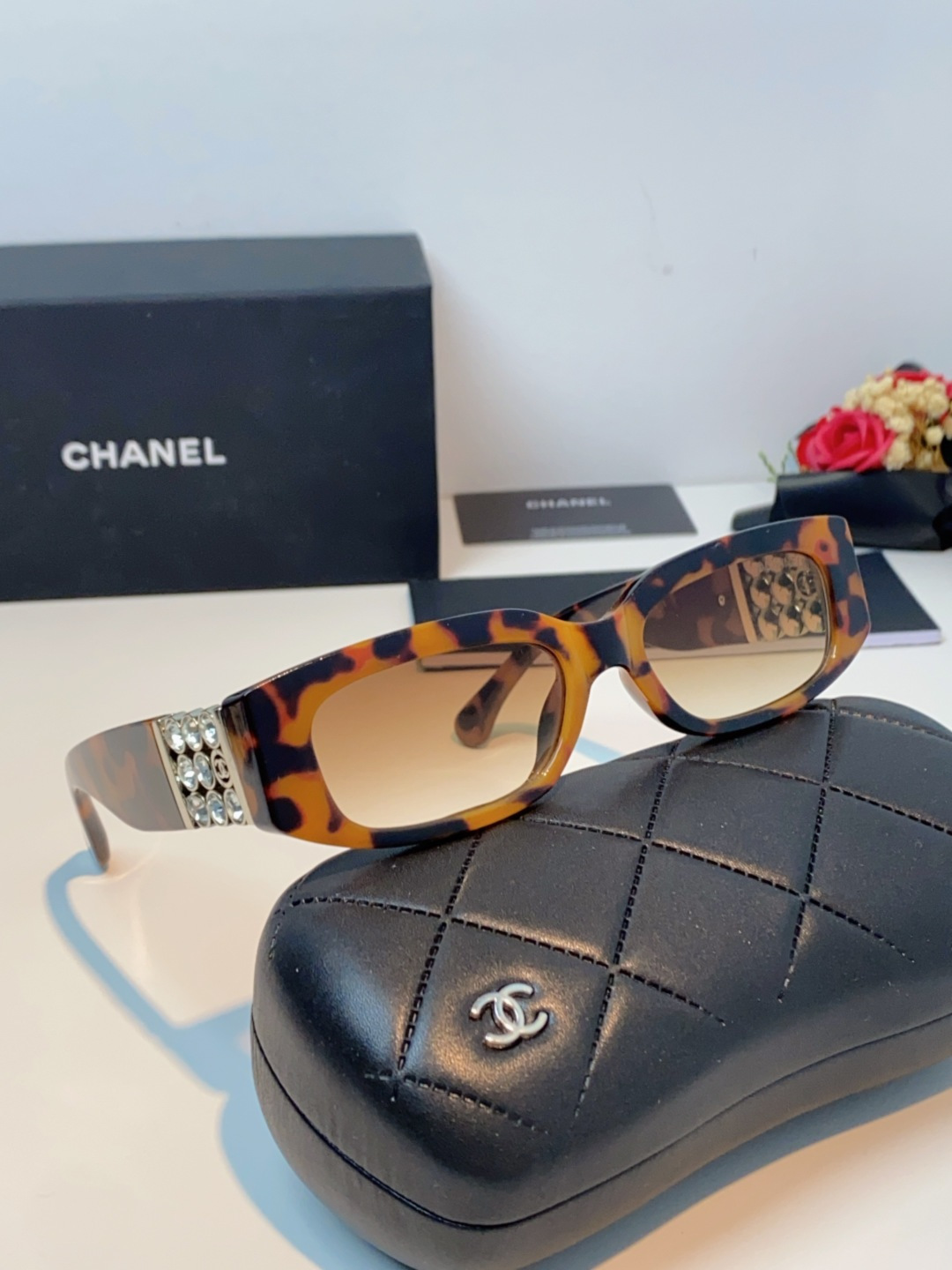 Chanel香奈儿 2025新款转运珠镜腿个性墨镜男女遮阳防晒太阳眼镜方圆长脸显瘦