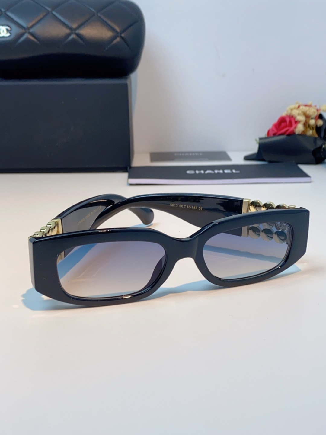 Chanel香奈儿 2025新款转运珠镜腿个性墨镜男女遮阳防晒太阳眼镜方圆长脸显瘦