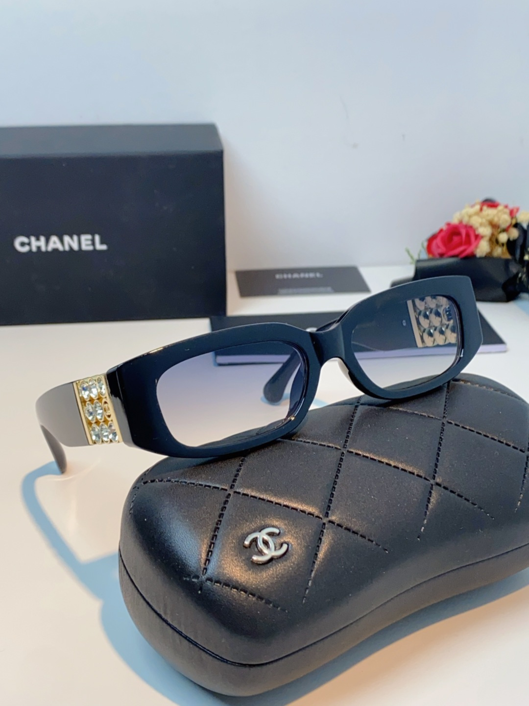 Chanel香奈儿 2025新款转运珠镜腿个性墨镜男女遮阳防晒太阳眼镜方圆长脸显瘦