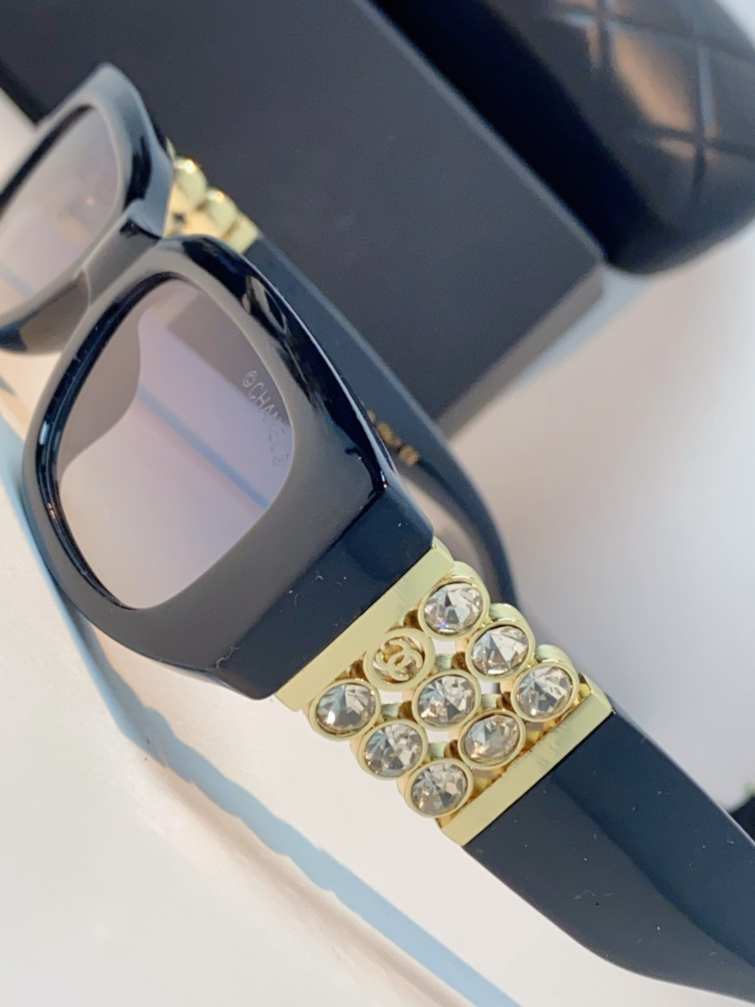 Chanel香奈儿 2025新款转运珠镜腿个性墨镜男女遮阳防晒太阳眼镜方圆长脸显瘦