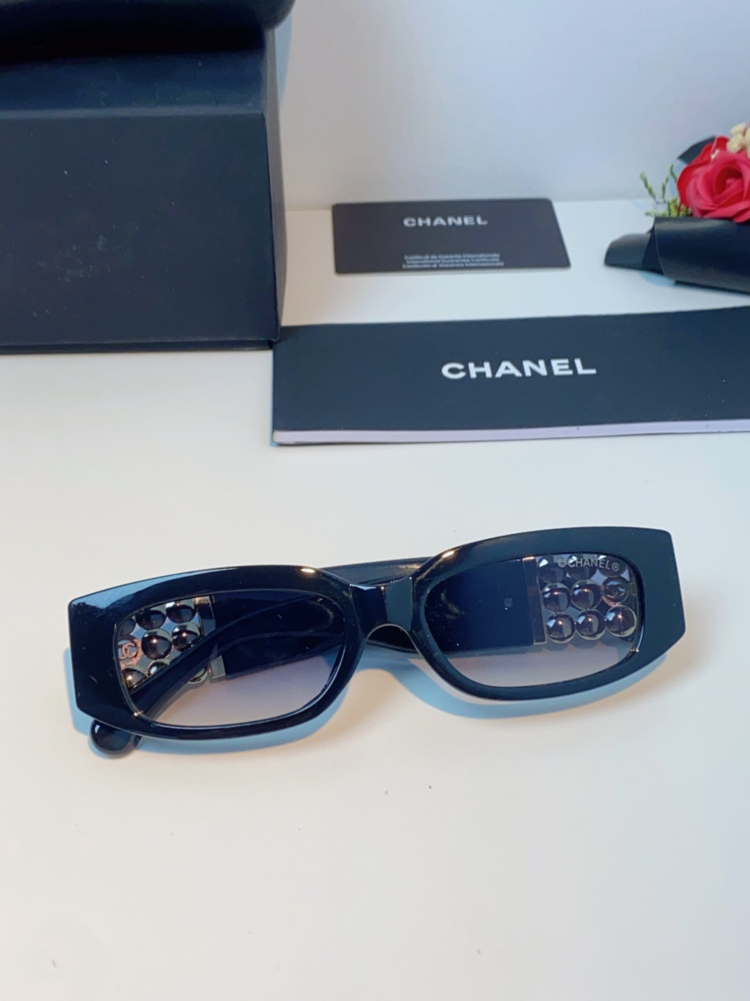 Chanel香奈儿 2025新款转运珠镜腿个性墨镜男女遮阳防晒太阳眼镜方圆长脸显瘦