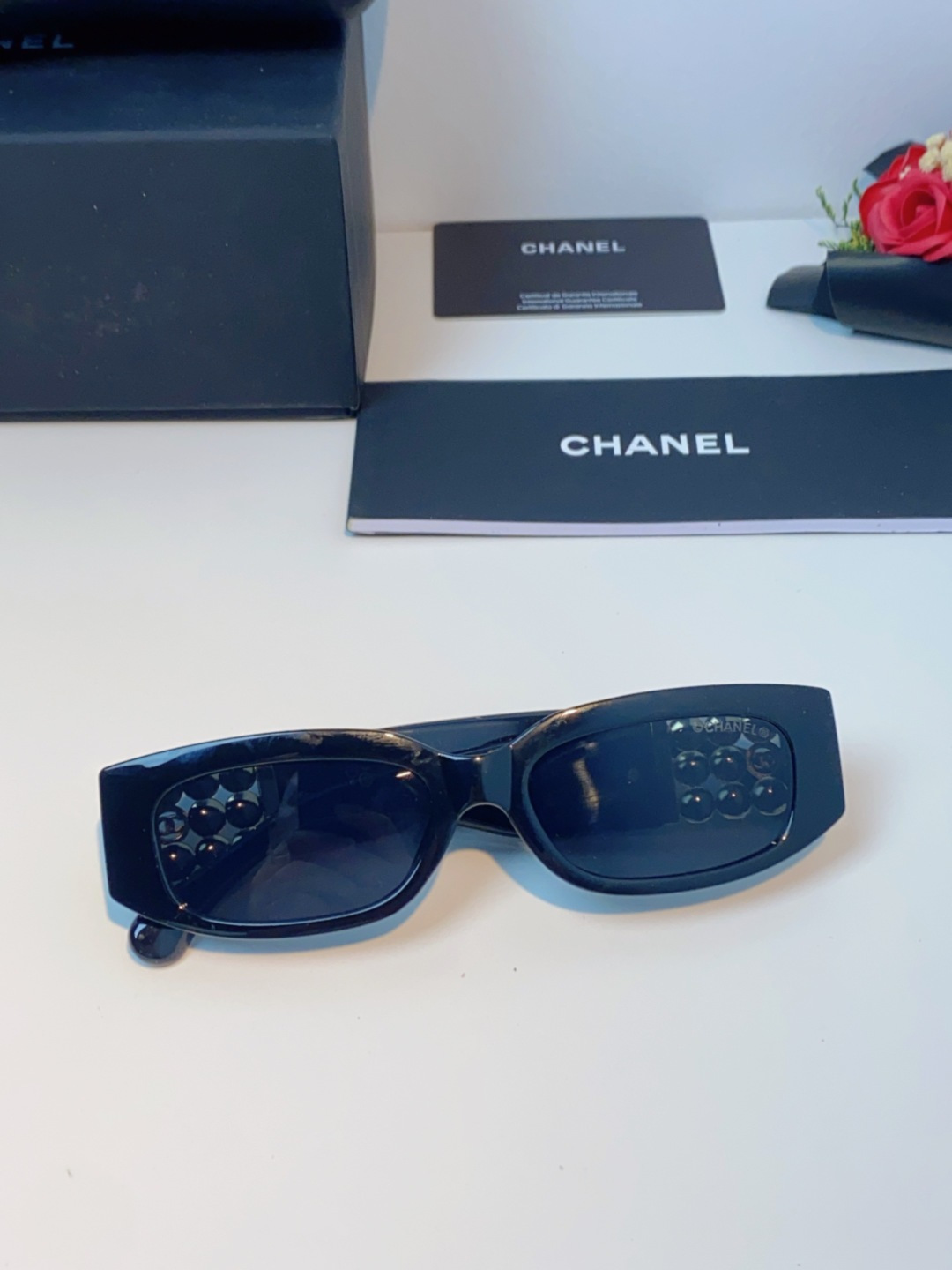 Chanel香奈儿 2025新款转运珠镜腿个性墨镜男女遮阳防晒太阳眼镜方圆长脸显瘦