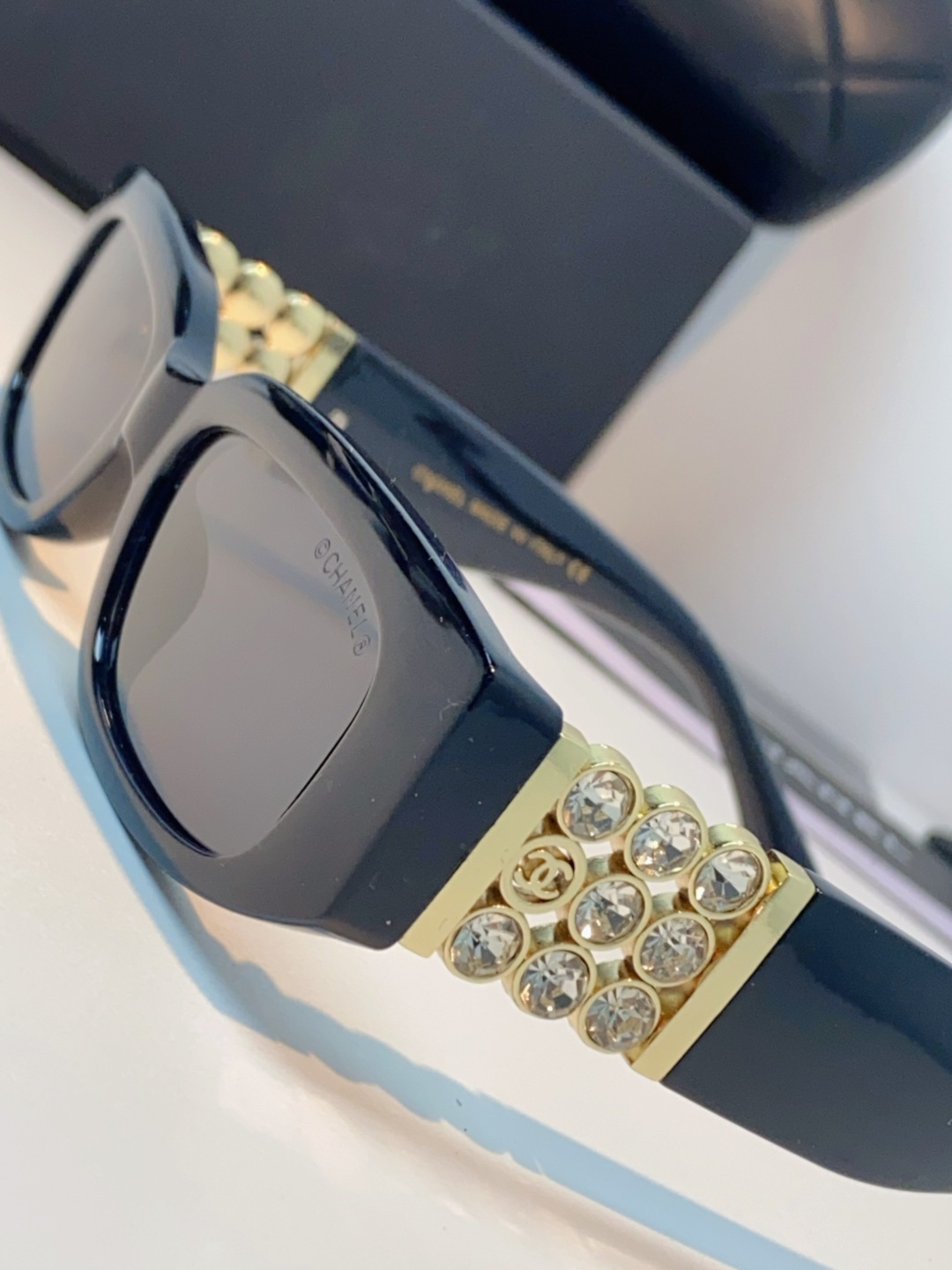 Chanel香奈儿 2025新款转运珠镜腿个性墨镜男女遮阳防晒太阳眼镜方圆长脸显瘦