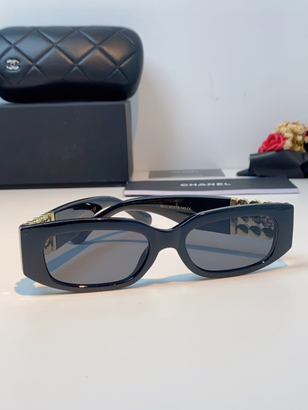 Chanel香奈儿 2025新款转运珠镜腿个性墨镜男女遮阳防晒太阳眼镜方圆长脸显瘦