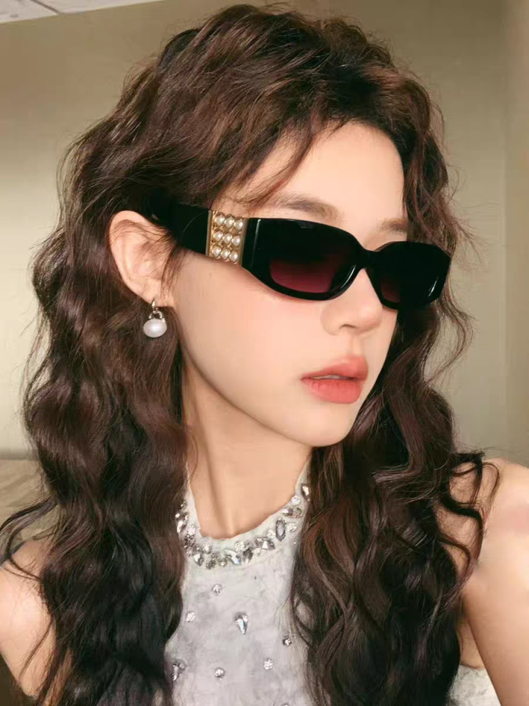 Chanel香奈儿 2025新款转运珠镜腿个性墨镜男女遮阳防晒太阳眼镜方圆长脸显瘦