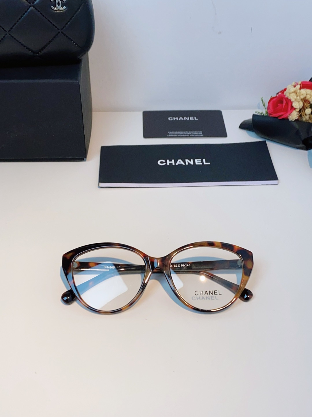 Chanel香奈儿 2026新款小香爱心平光镜百搭时尚CH3464猫眼素颜眼镜架可配近视镜片潮男潮女