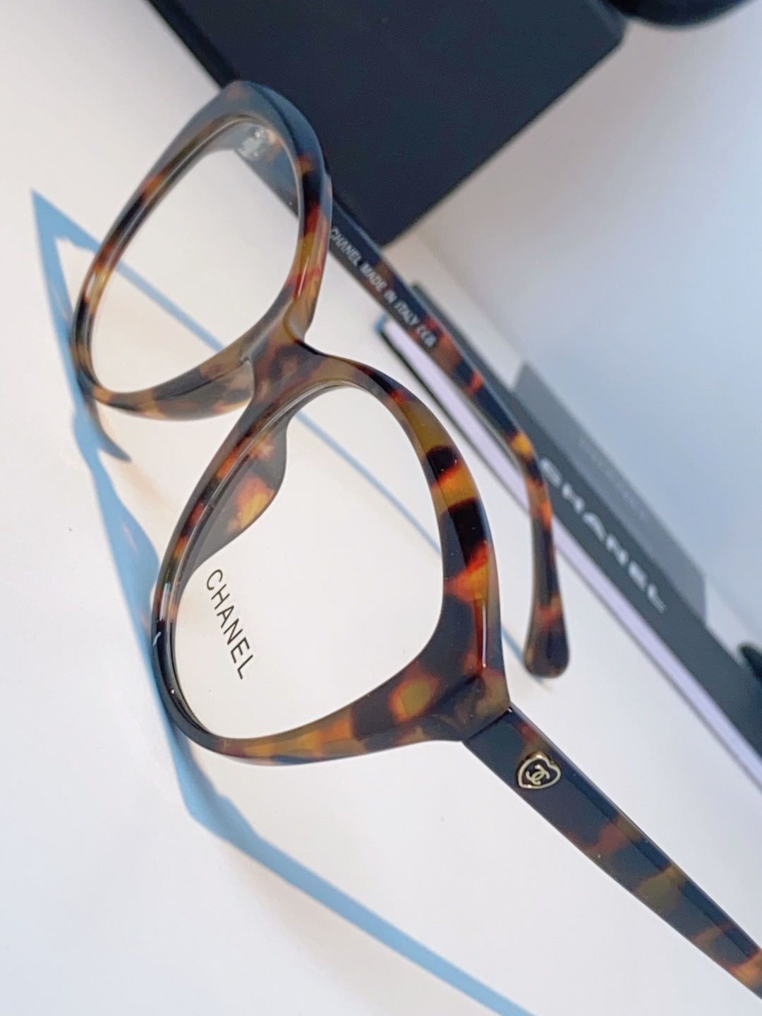 Chanel香奈儿 2026新款小香爱心平光镜百搭时尚CH3464猫眼素颜眼镜架可配近视镜片潮男潮女