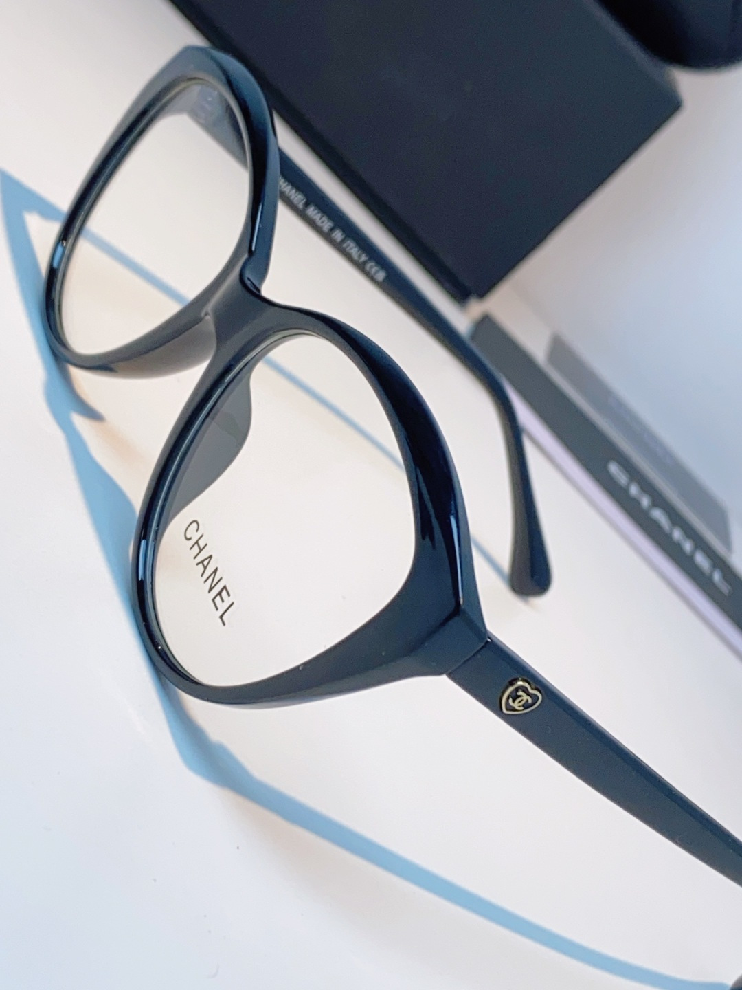Chanel香奈儿 2026新款小香爱心平光镜百搭时尚CH3464猫眼素颜眼镜架可配近视镜片潮男潮女