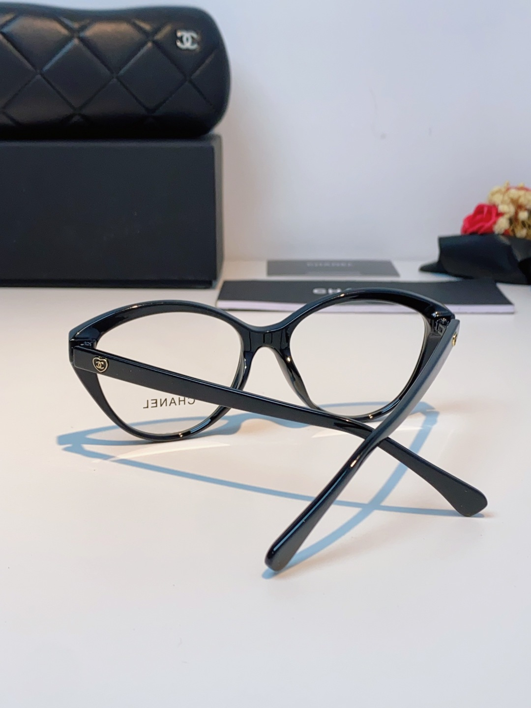 Chanel香奈儿 2026新款小香爱心平光镜百搭时尚CH3464猫眼素颜眼镜架可配近视镜片潮男潮女