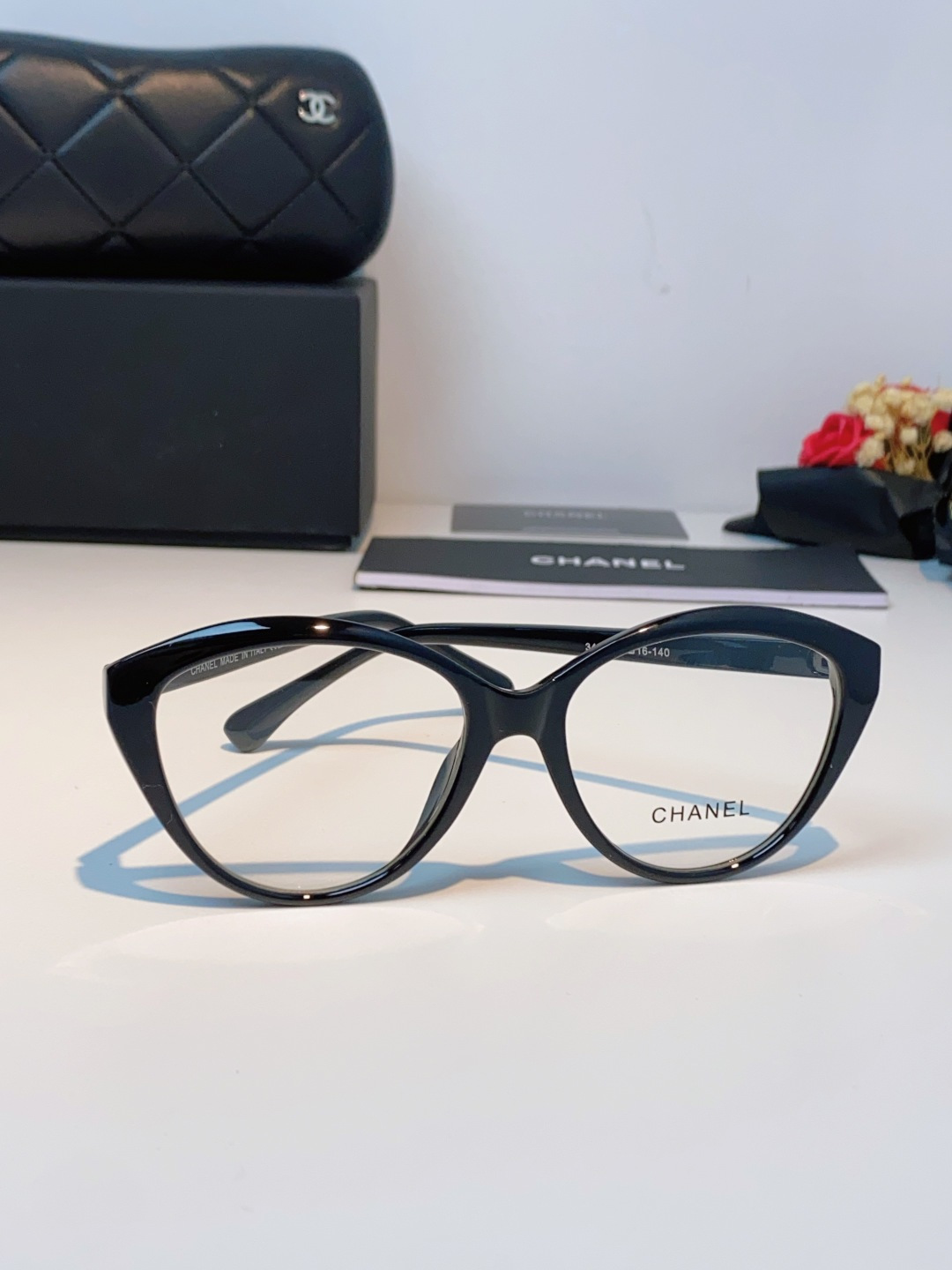 Chanel香奈儿 2026新款小香爱心平光镜百搭时尚CH3464猫眼素颜眼镜架可配近视镜片潮男潮女