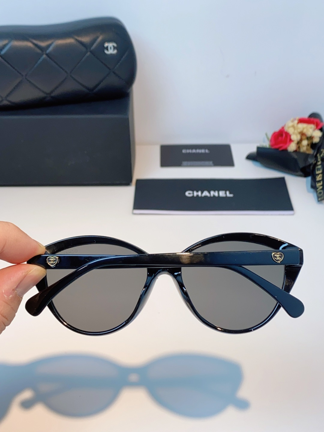 Chanel香奈儿 2026新款小香爱心平光镜百搭时尚CH3464猫眼素颜眼镜架可配近视镜片潮男潮女