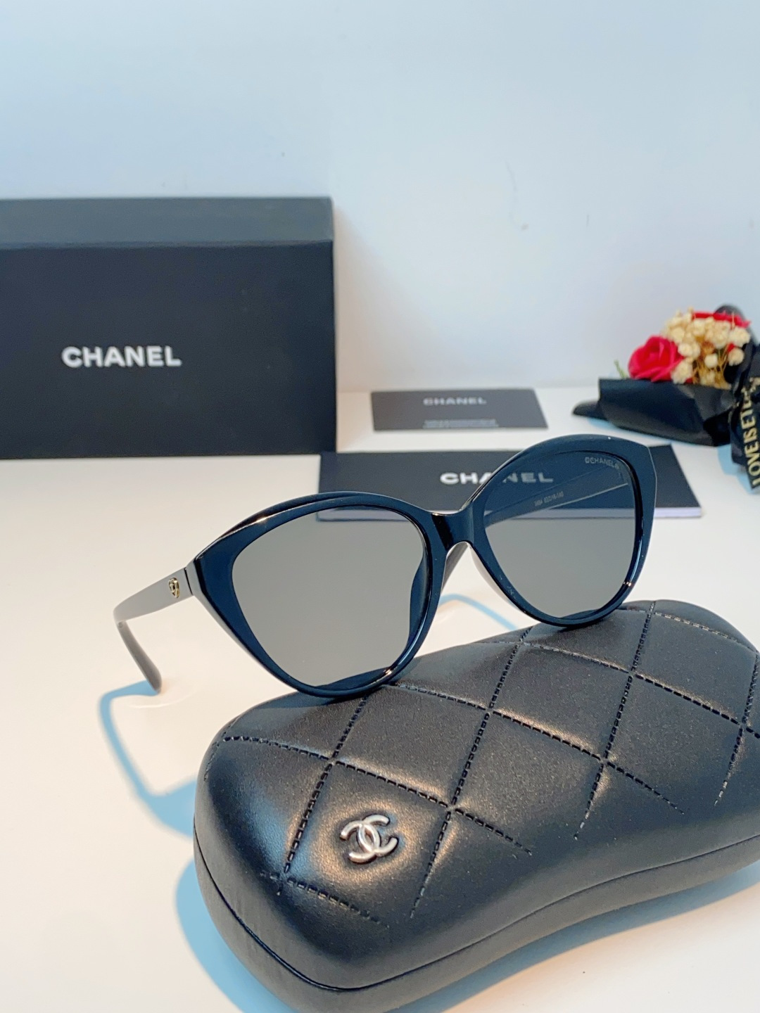 Chanel香奈儿 2026新款小香爱心平光镜百搭时尚CH3464猫眼素颜眼镜架可配近视镜片潮男潮女