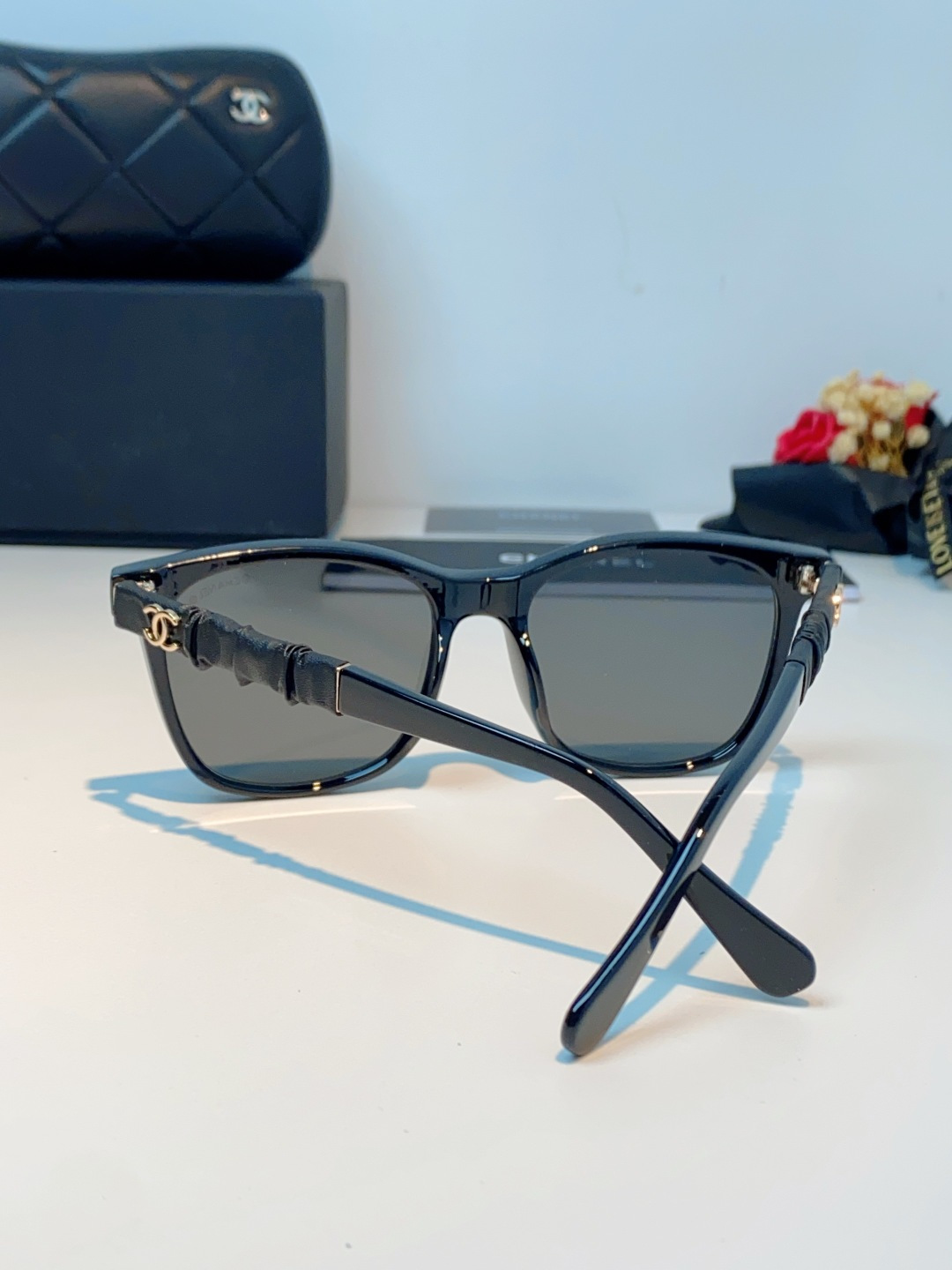 Chanel 香奈儿小红书富家千金高颜值眼镜框女皱褶皮素颜神器香槟咖近视眼镜架女士墨镜光学镜