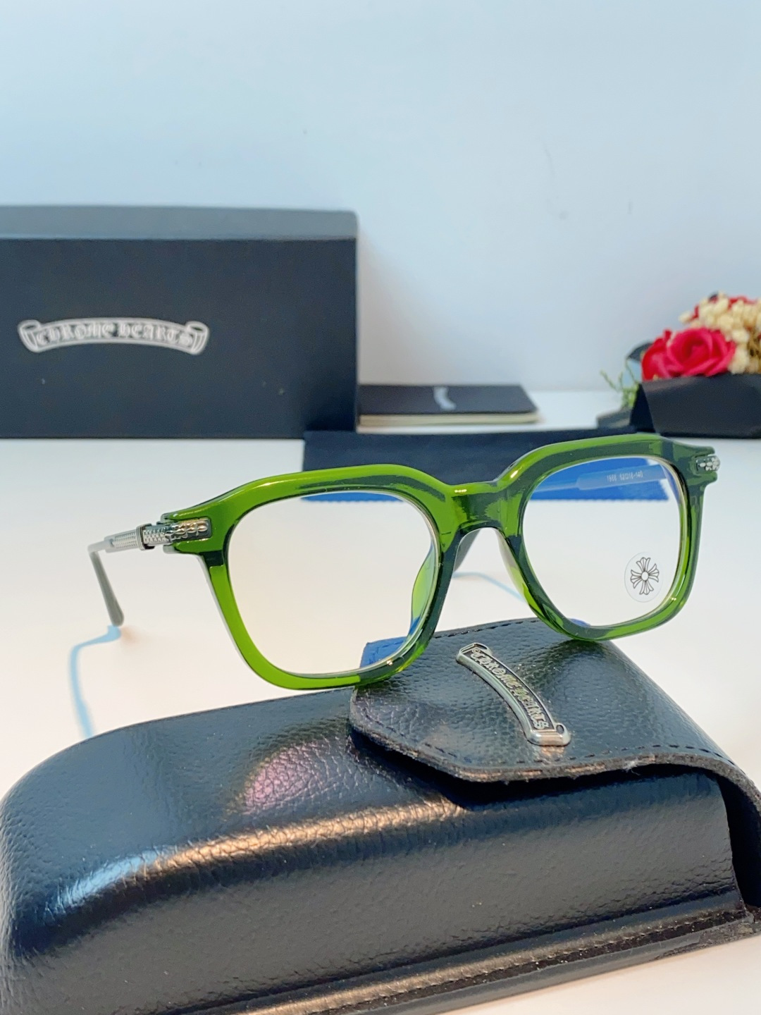 Chrome Hearts 克罗心 2026新款 太阳镜男女方框平光镜经典旅游 余文乐同款近视眼镜男有度