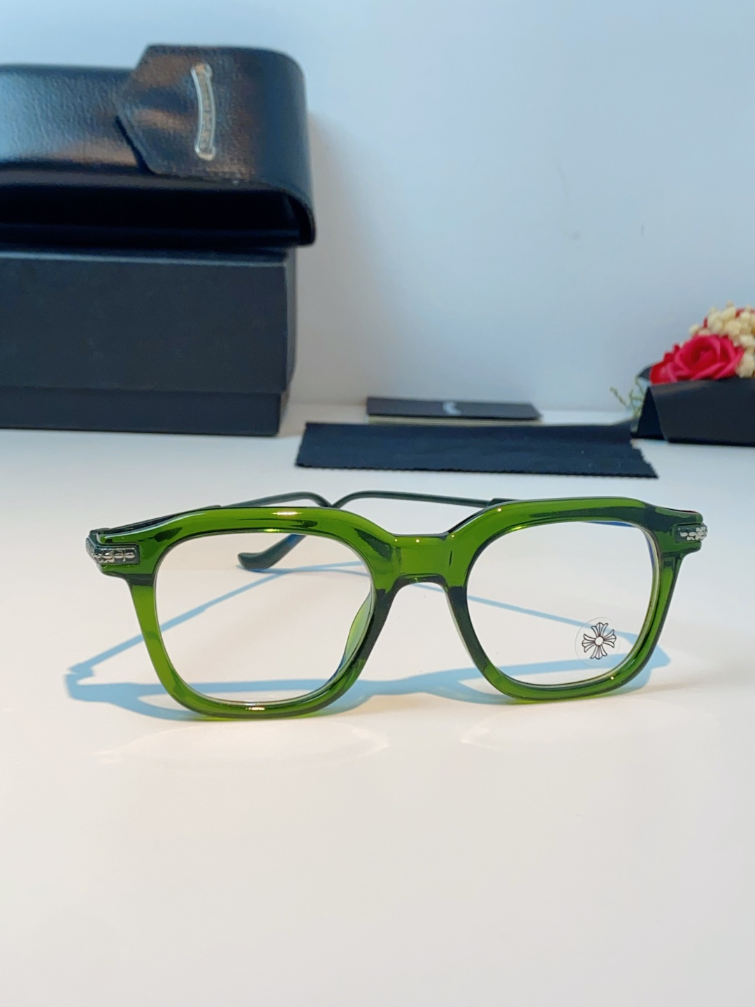 Chrome Hearts 克罗心 2026新款 太阳镜男女方框平光镜经典旅游 余文乐同款近视眼镜男有度