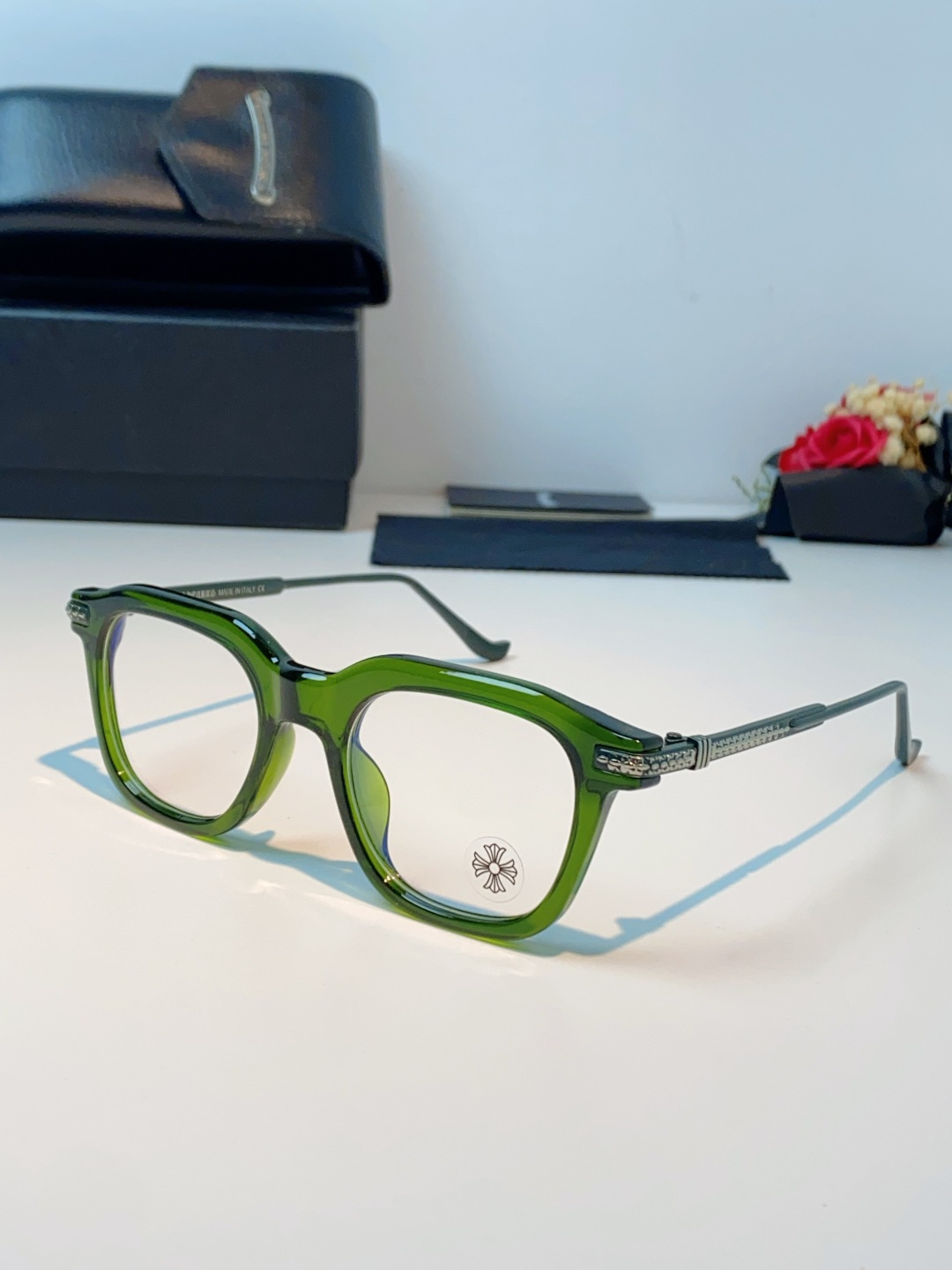 Chrome Hearts 克罗心 2026新款 太阳镜男女方框平光镜经典旅游 余文乐同款近视眼镜男有度