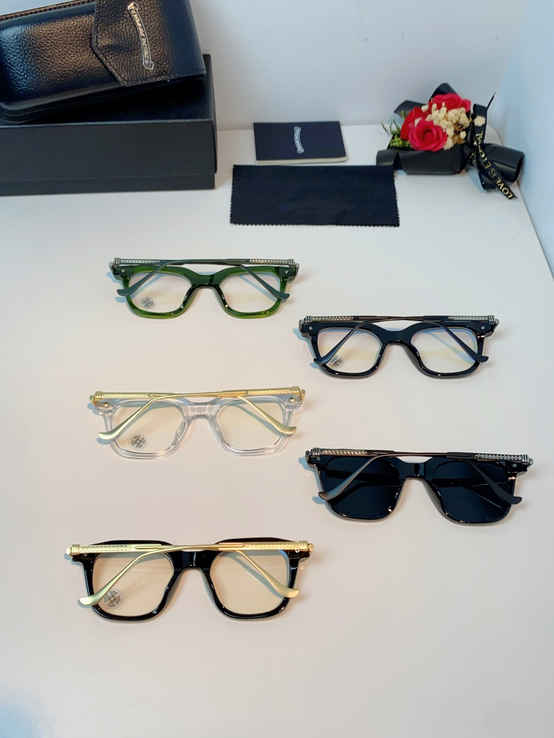 Chrome Hearts 克罗心 2026新款 太阳镜男女方框平光镜经典旅游 余文乐同款近视眼镜男有度