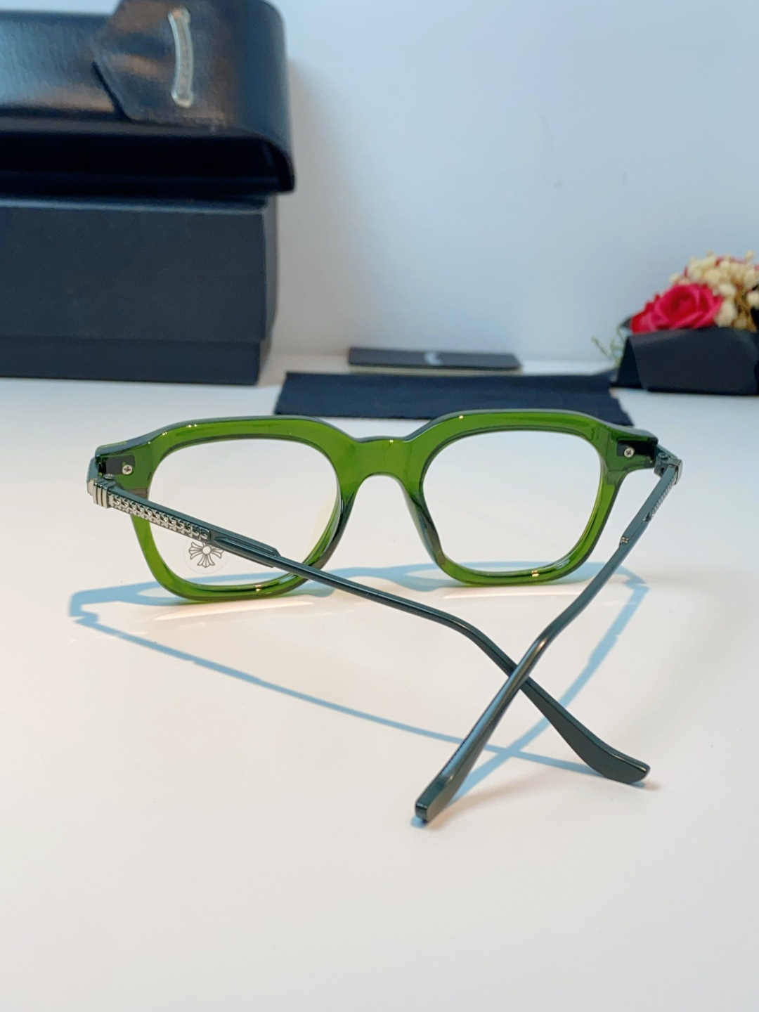 Chrome Hearts 克罗心 2026新款 太阳镜男女方框平光镜经典旅游 余文乐同款近视眼镜男有度