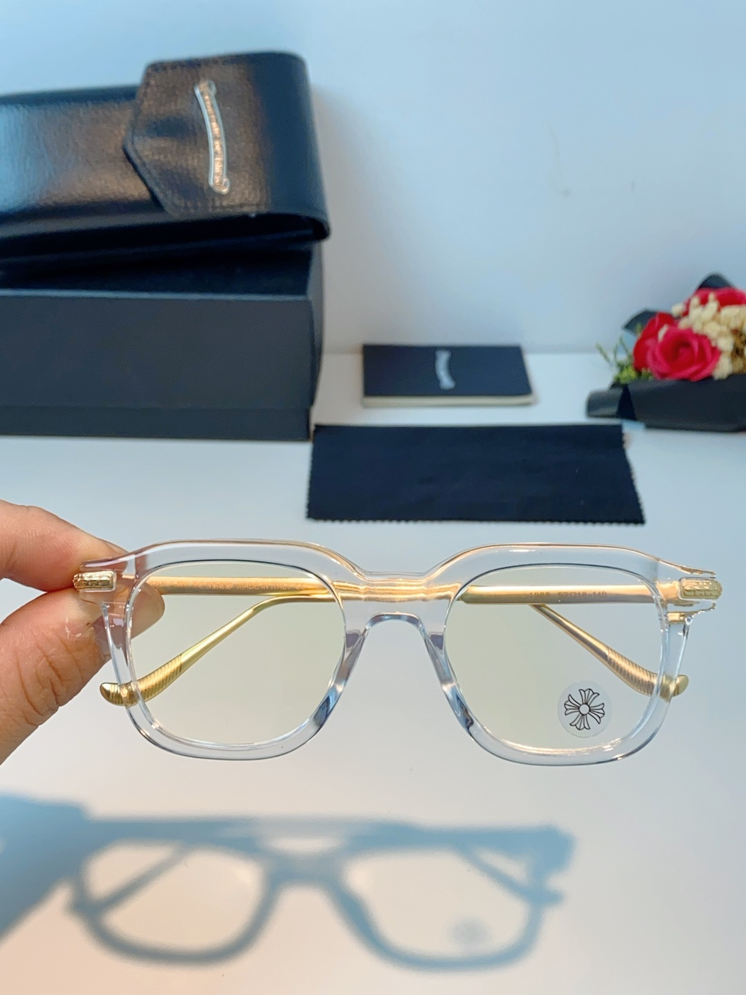 Chrome Hearts 克罗心 2026新款 太阳镜男女方框平光镜经典旅游 余文乐同款近视眼镜男有度