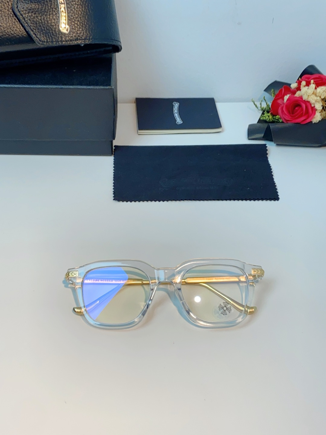 Chrome Hearts 克罗心 2026新款 太阳镜男女方框平光镜经典旅游 余文乐同款近视眼镜男有度