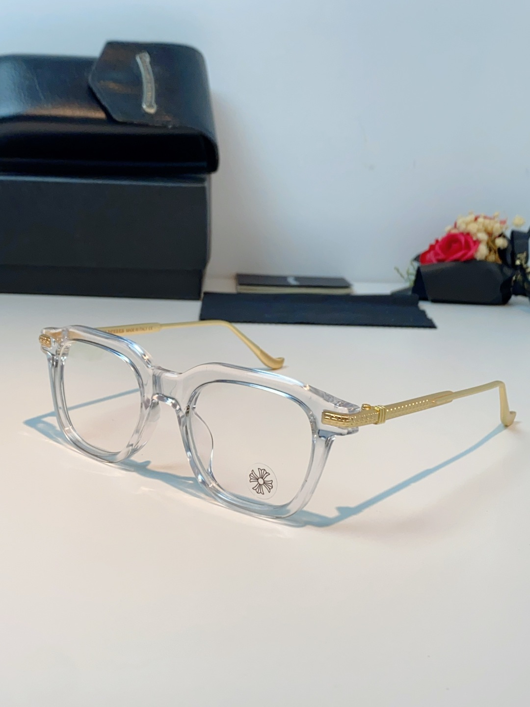 Chrome Hearts 克罗心 2026新款 太阳镜男女方框平光镜经典旅游 余文乐同款近视眼镜男有度