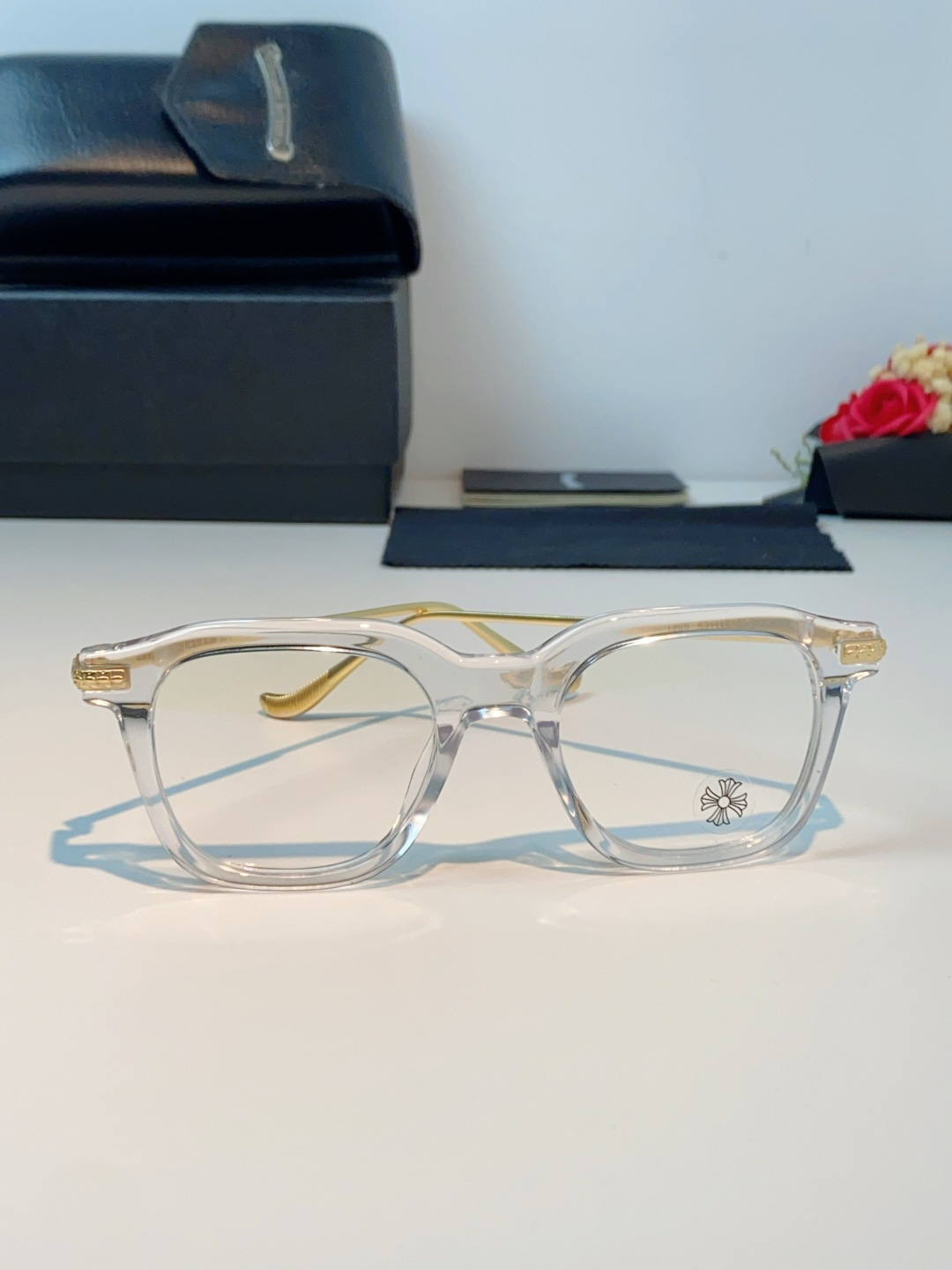 Chrome Hearts 克罗心 2026新款 太阳镜男女方框平光镜经典旅游 余文乐同款近视眼镜男有度