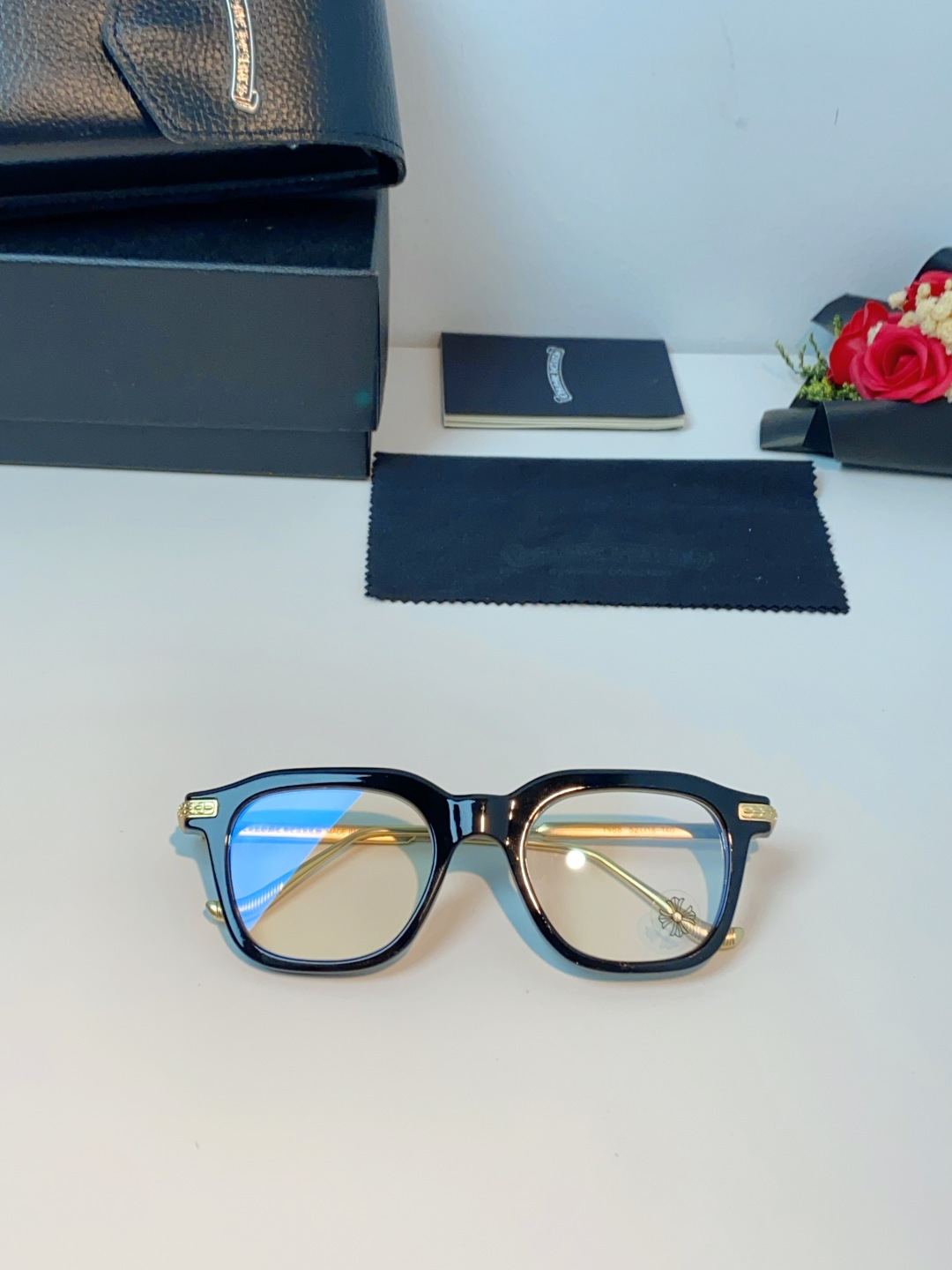 Chrome Hearts 克罗心 2026新款 太阳镜男女方框平光镜经典旅游 余文乐同款近视眼镜男有度