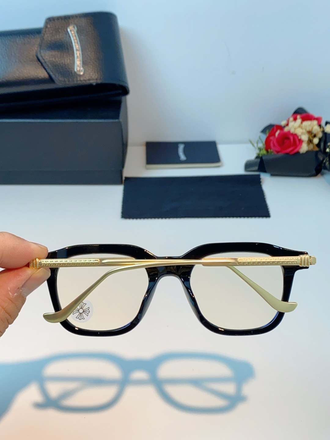 Chrome Hearts 克罗心 2026新款 太阳镜男女方框平光镜经典旅游 余文乐同款近视眼镜男有度