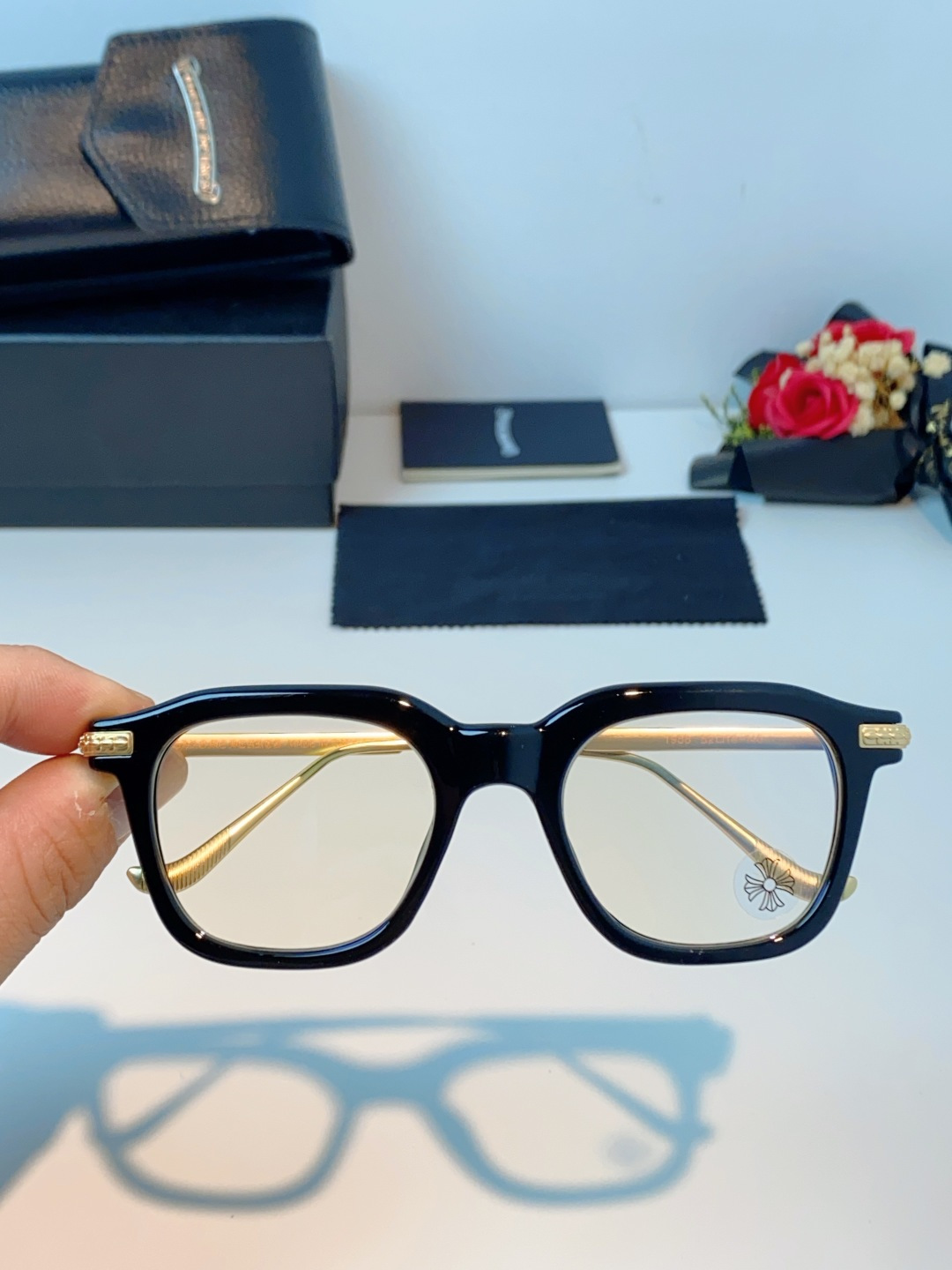 Chrome Hearts 克罗心 2026新款 太阳镜男女方框平光镜经典旅游 余文乐同款近视眼镜男有度