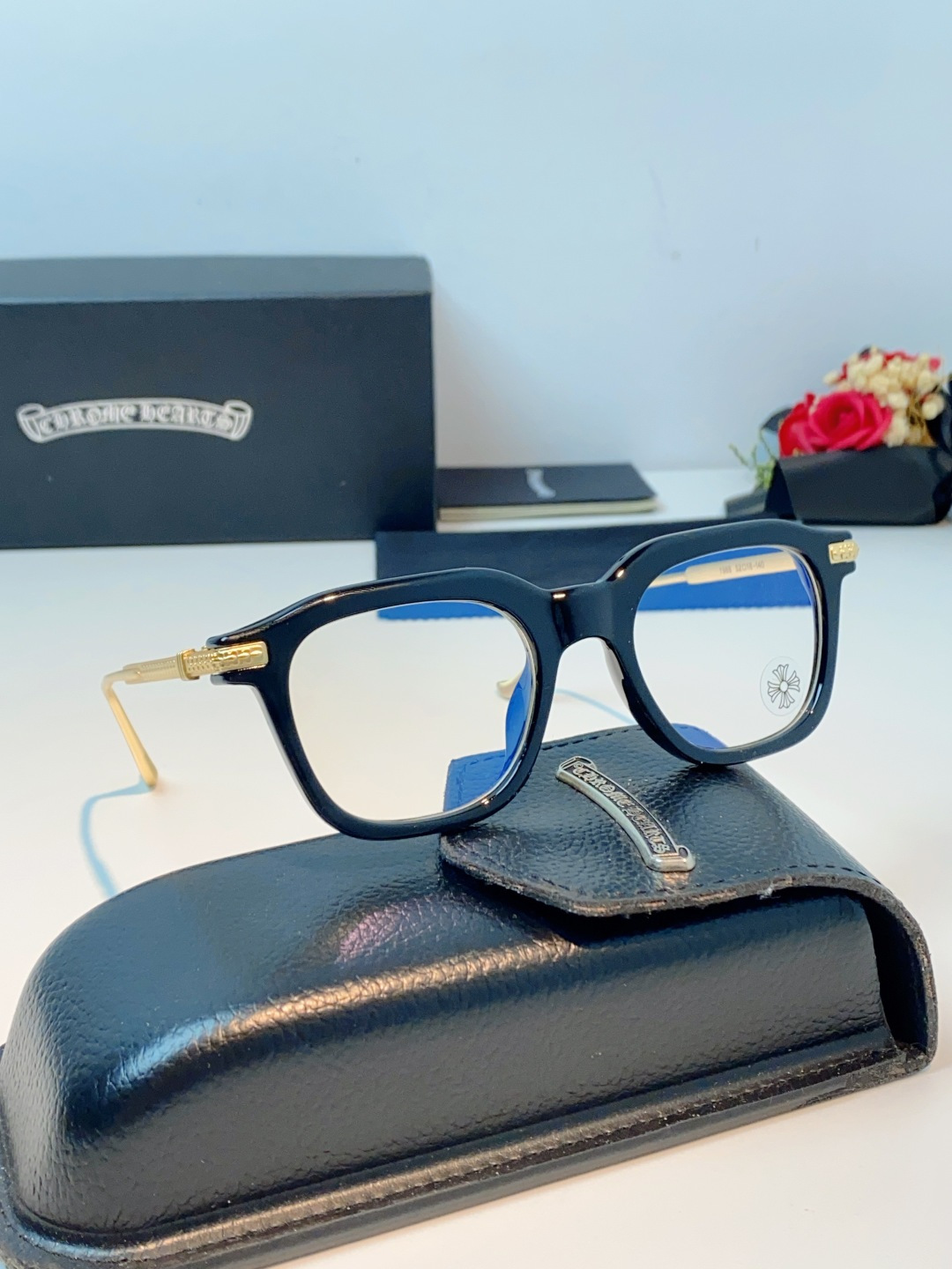 Chrome Hearts 克罗心 2026新款 太阳镜男女方框平光镜经典旅游 余文乐同款近视眼镜男有度