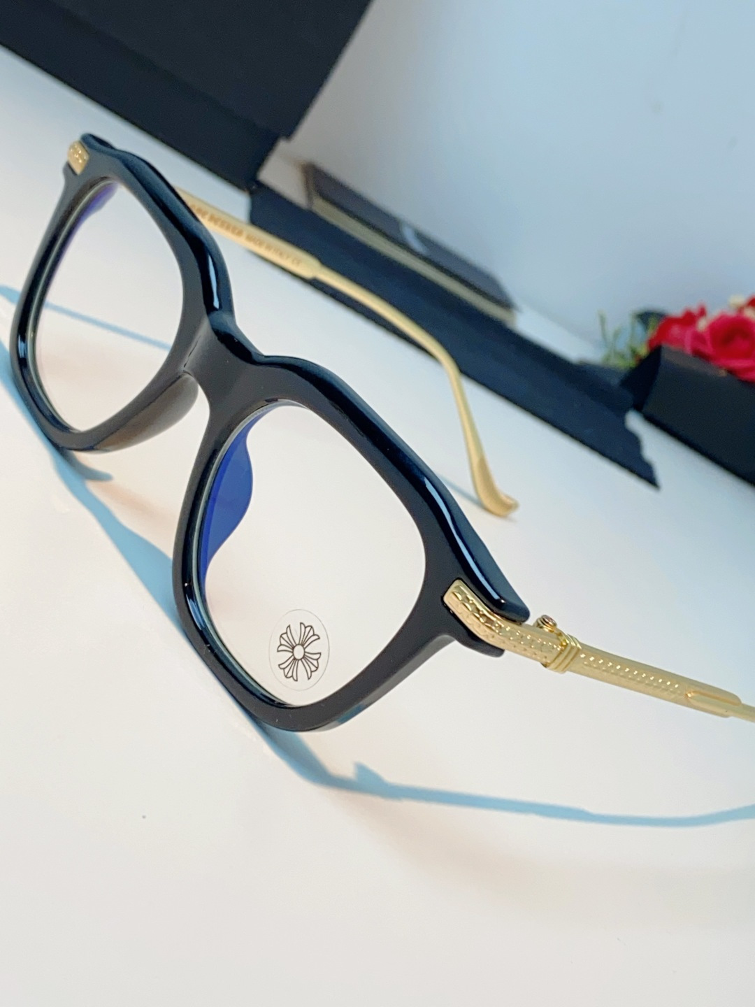 Chrome Hearts 克罗心 2026新款 太阳镜男女方框平光镜经典旅游 余文乐同款近视眼镜男有度