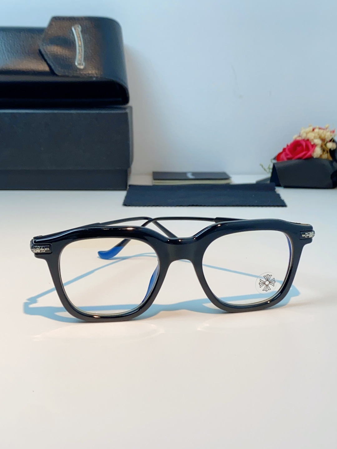 Chrome Hearts 克罗心 2026新款 太阳镜男女方框平光镜经典旅游 余文乐同款近视眼镜男有度