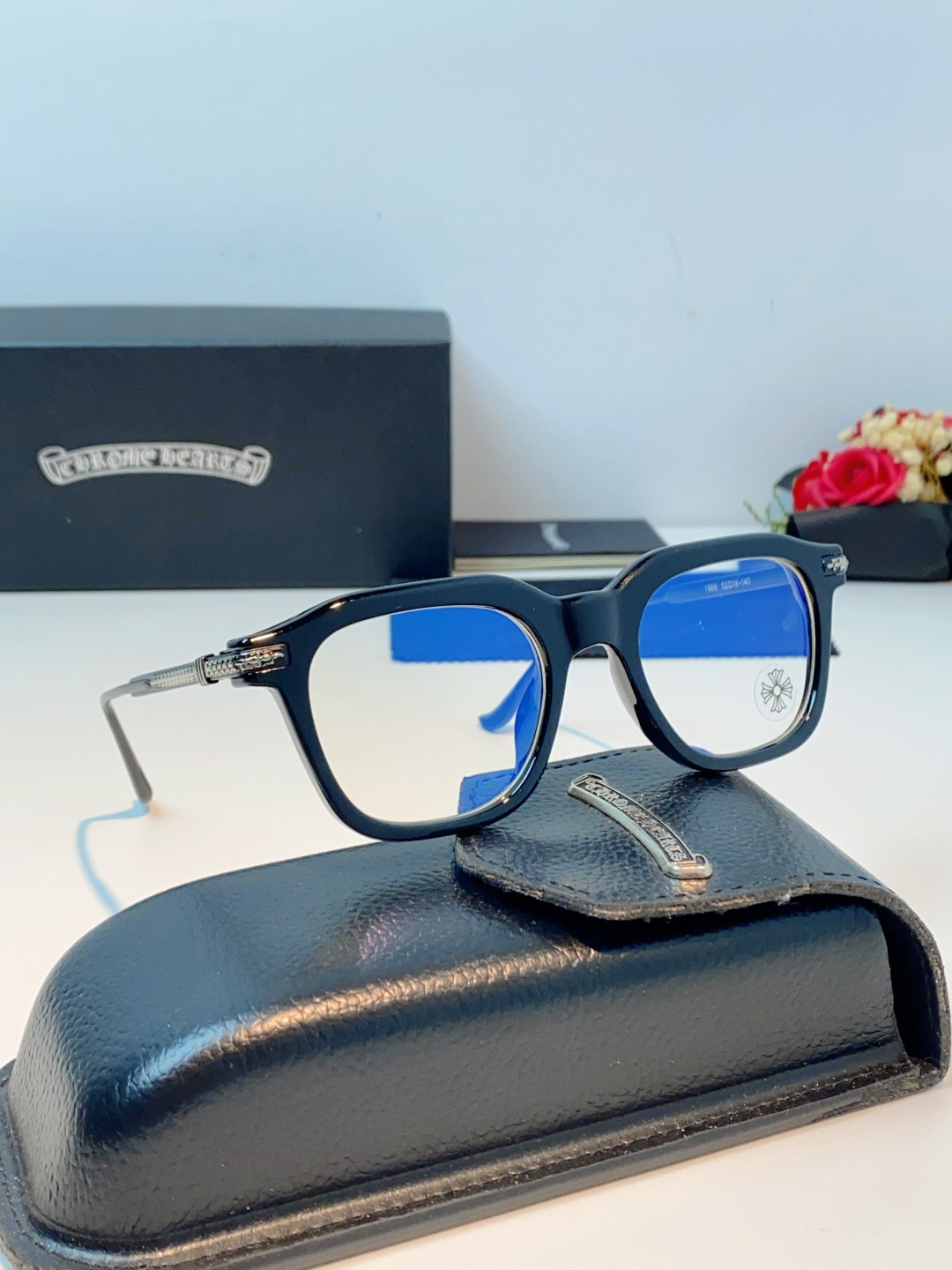 Chrome Hearts 克罗心 2026新款 太阳镜男女方框平光镜经典旅游 余文乐同款近视眼镜男有度