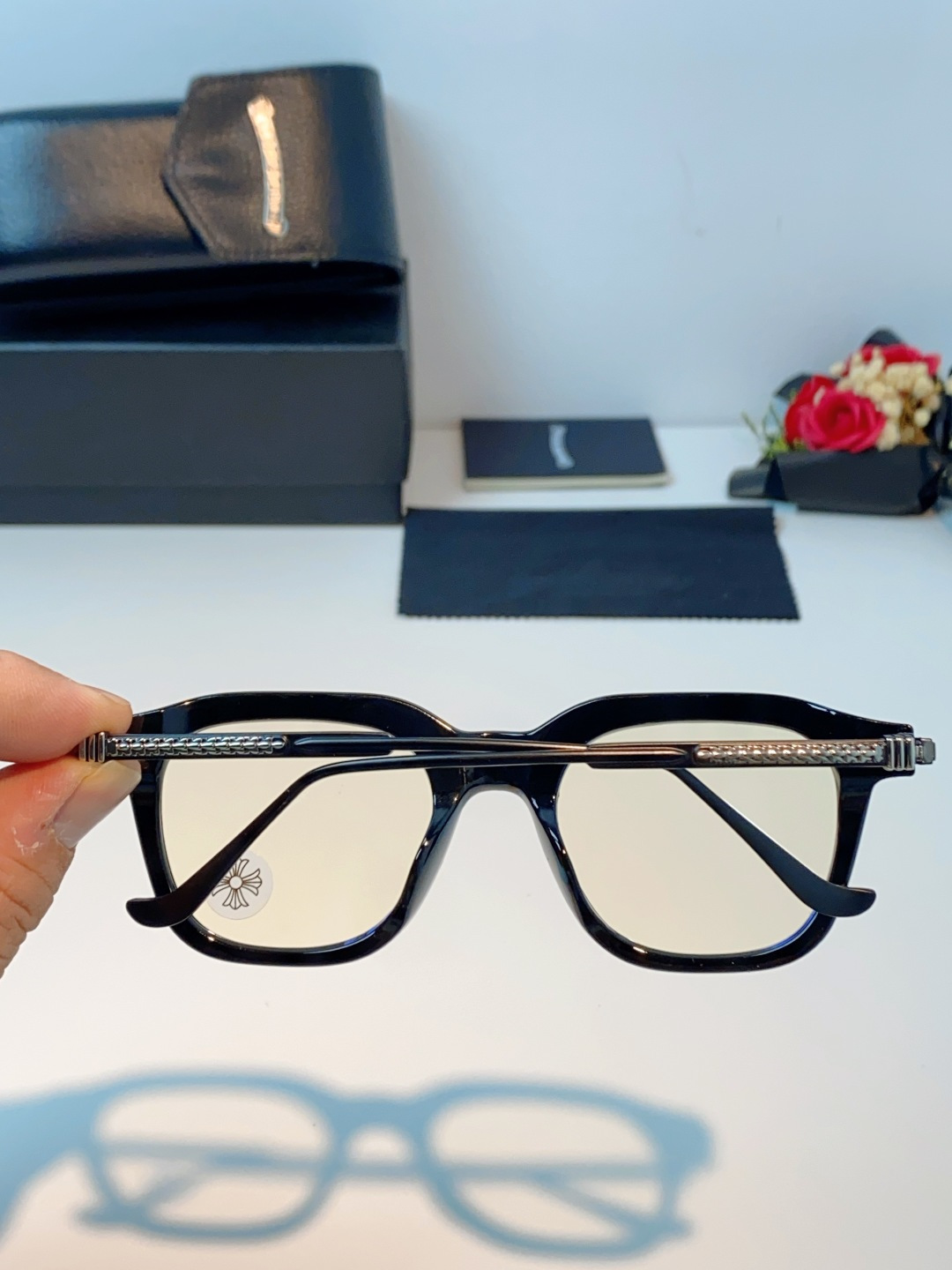 Chrome Hearts 克罗心 2026新款 太阳镜男女方框平光镜经典旅游 余文乐同款近视眼镜男有度