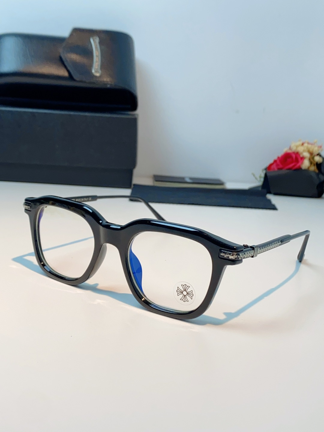 Chrome Hearts 克罗心 2026新款 太阳镜男女方框平光镜经典旅游 余文乐同款近视眼镜男有度