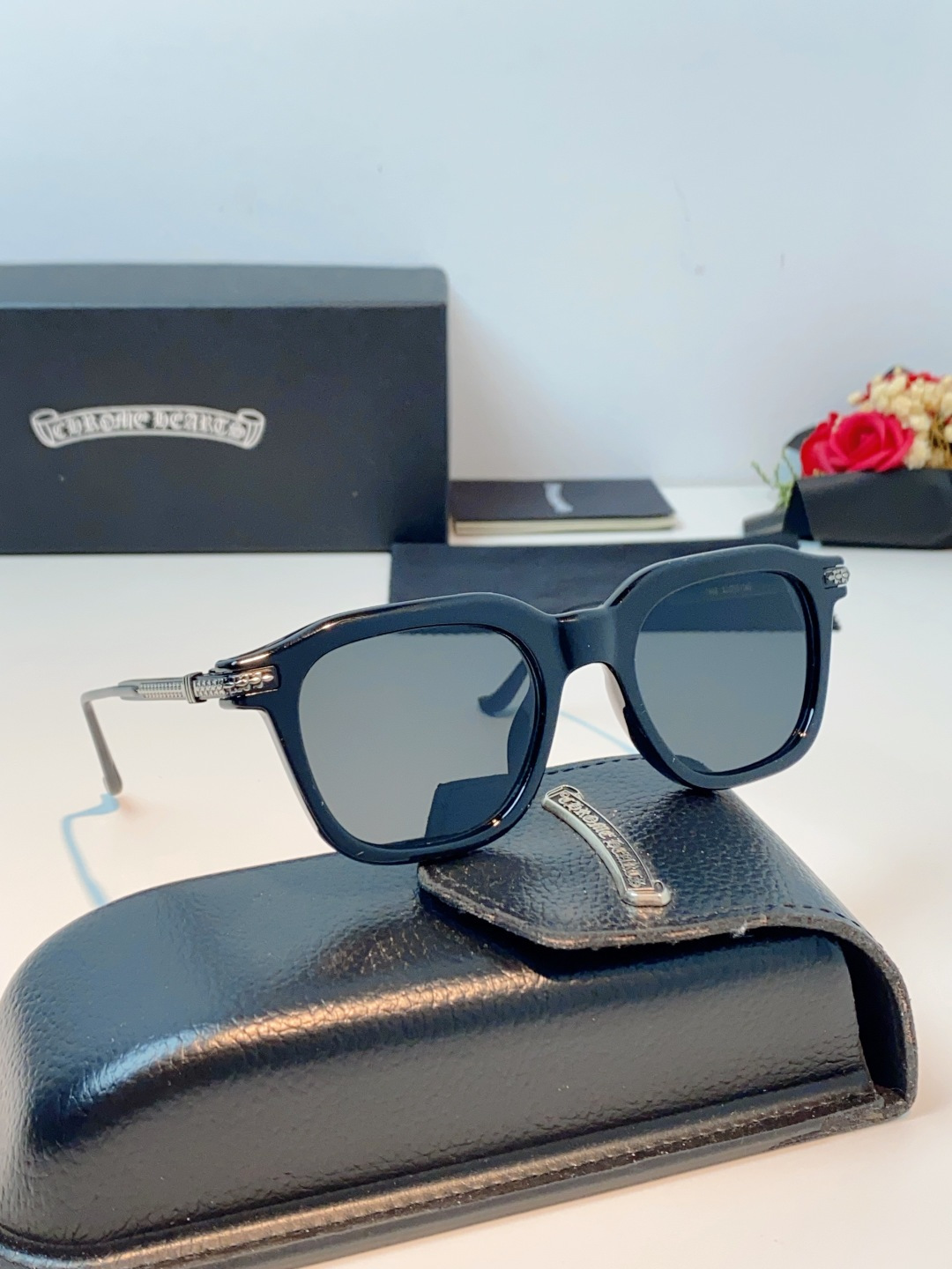 Chrome Hearts 克罗心 2026新款 太阳镜男女方框平光镜经典旅游 余文乐同款近视眼镜男有度