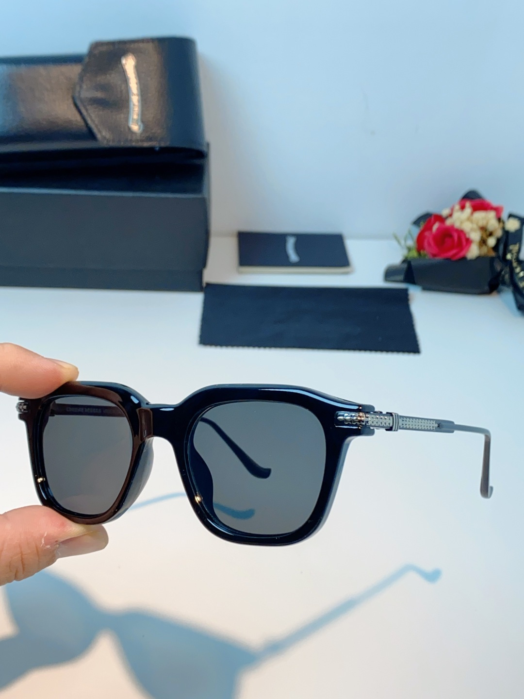 Chrome Hearts 克罗心 2026新款 太阳镜男女方框平光镜经典旅游 余文乐同款近视眼镜男有度