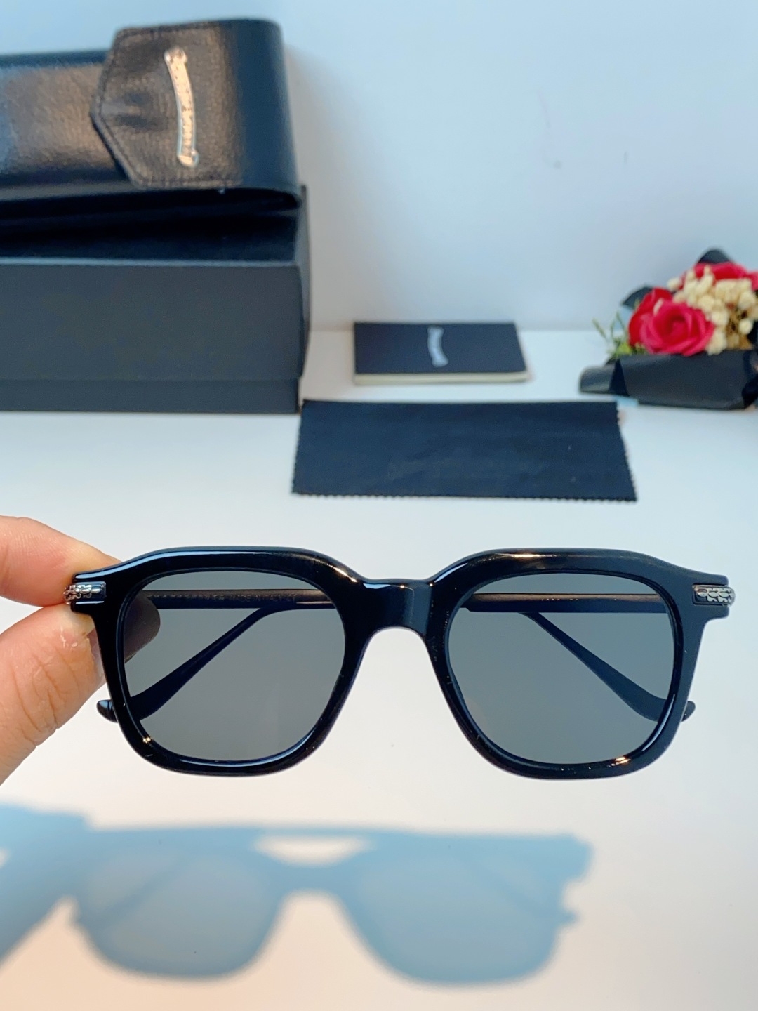 Chrome Hearts 克罗心 2026新款 太阳镜男女方框平光镜经典旅游 余文乐同款近视眼镜男有度