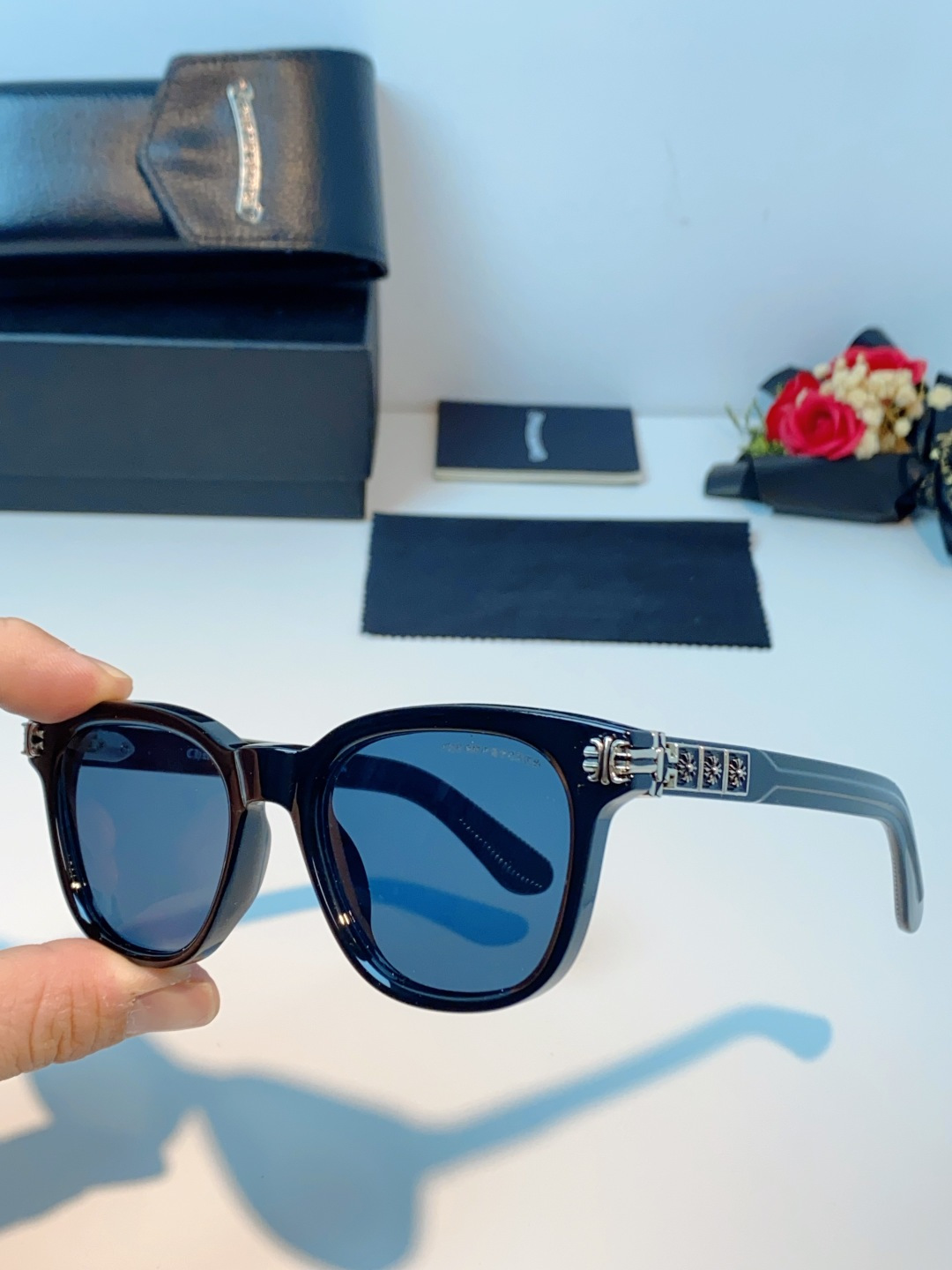 Chrome Hearts 克罗心 SMOKE SHOW欧美个性复古新款潮流太阳镜经典热销户外防晒墨镜 