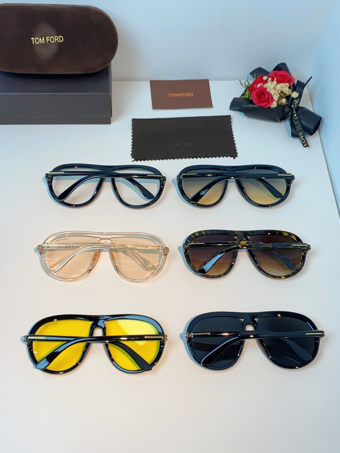 TomFord汤姆福特 2026新款欧美复古大框圆脸显瘦蛤蟆镜男女潮户外骑行遮阳太阳眼镜嘻哈墨镜