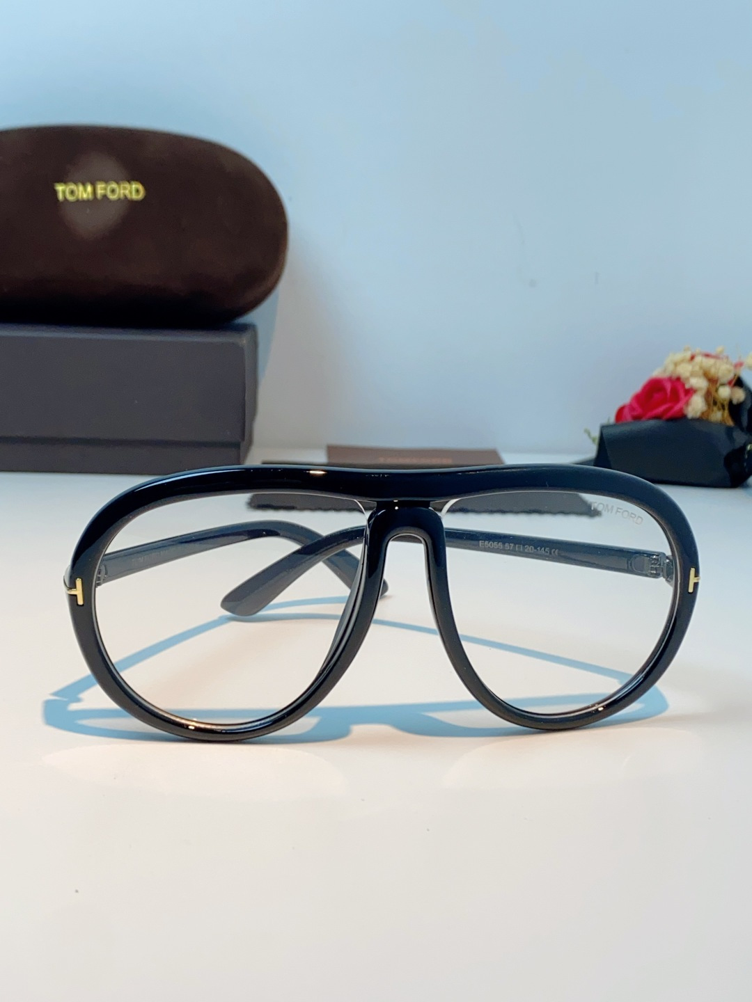 TomFord汤姆福特 2026新款欧美复古大框圆脸显瘦蛤蟆镜男女潮户外骑行遮阳太阳眼镜嘻哈墨镜