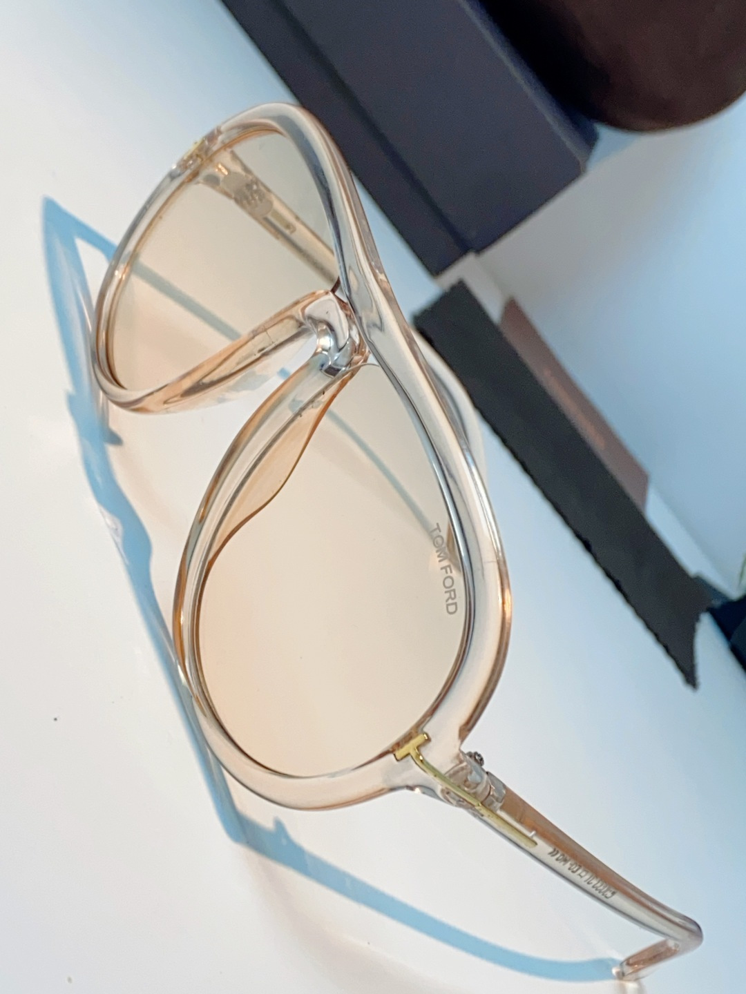 TomFord汤姆福特 2026新款欧美复古大框圆脸显瘦蛤蟆镜男女潮户外骑行遮阳太阳眼镜嘻哈墨镜